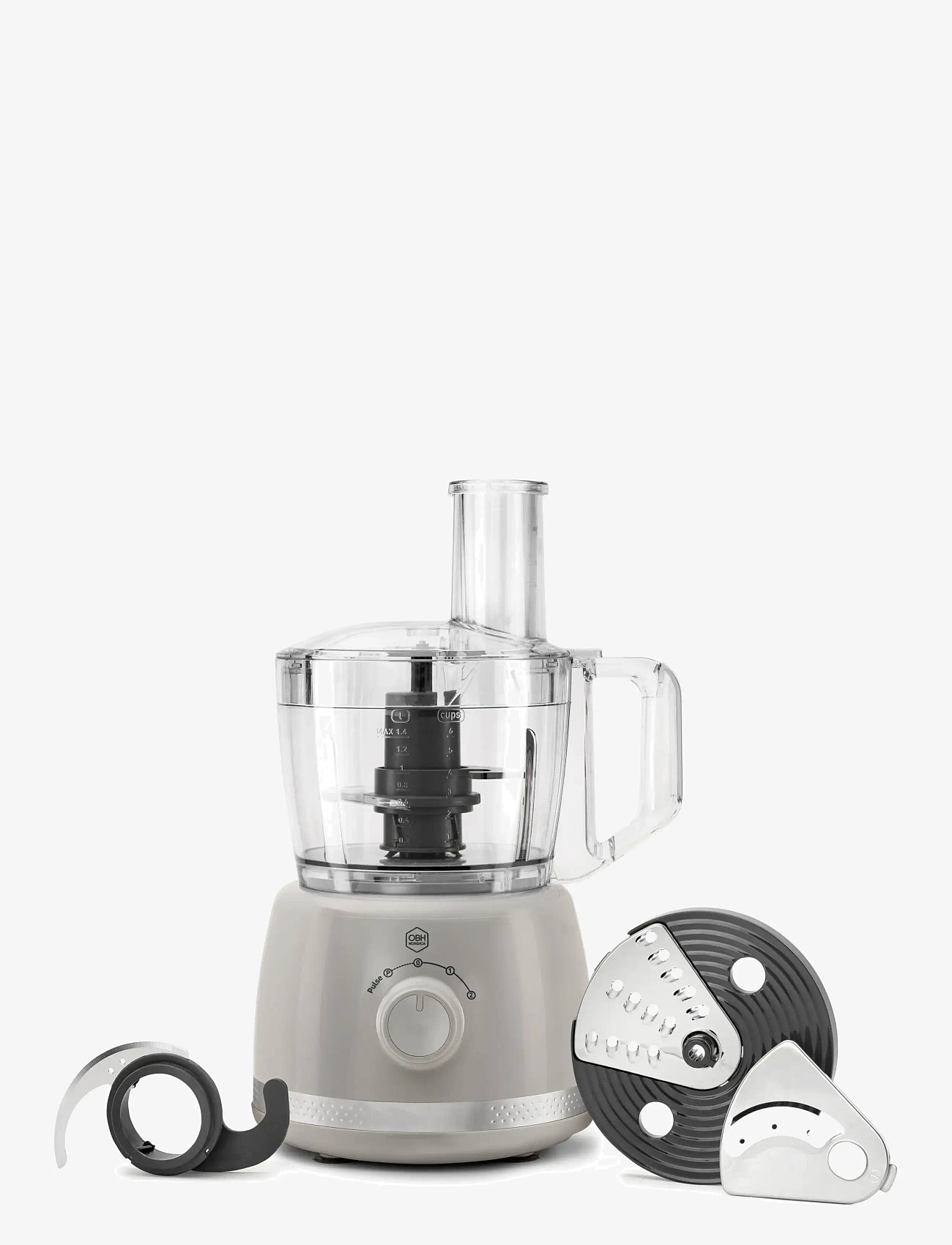 OBH Nordica - Soleil food processor 2,4 l. Grey - julegaver under 1000kr - grey / turqouise - 0