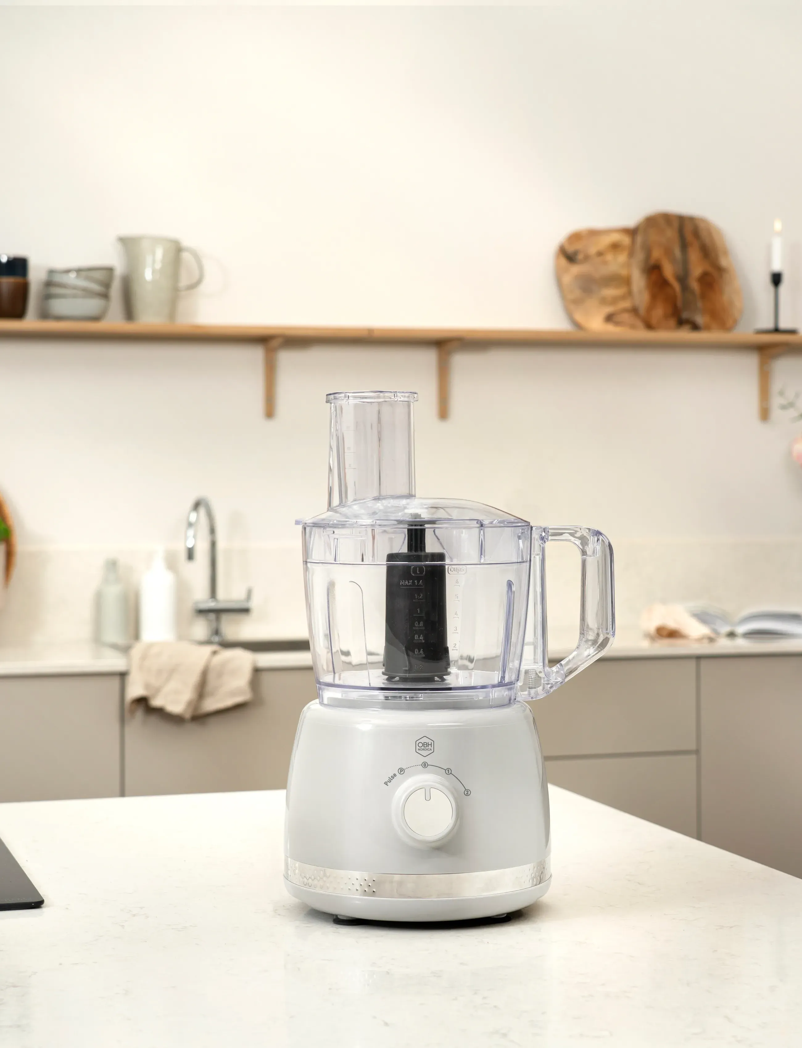 OBH Nordica - Soleil food processor 2,4 l. Grey - mixers & blenders - grey / turqouise - 5