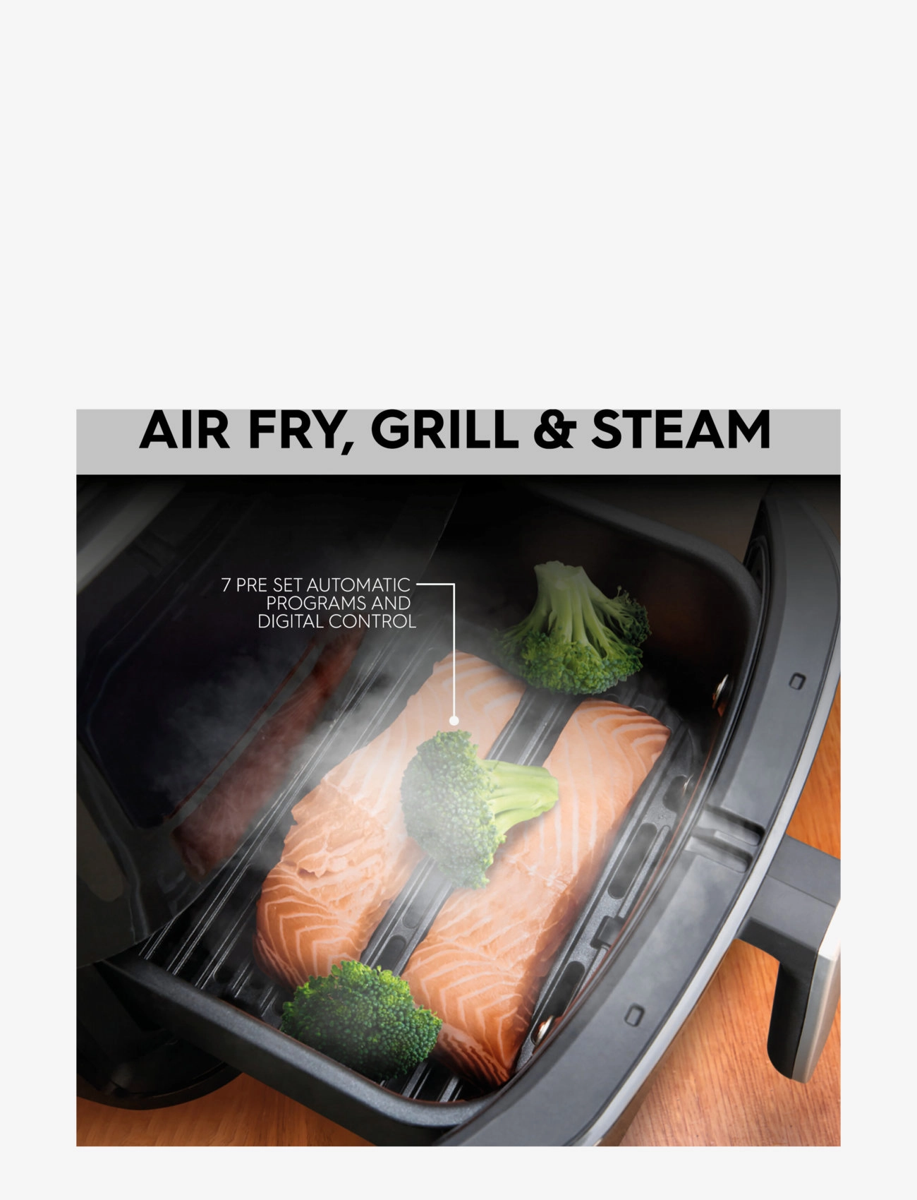OBH Nordica - Easy Fry & Grill 3in1 Steam+ 1900 W - black - 3