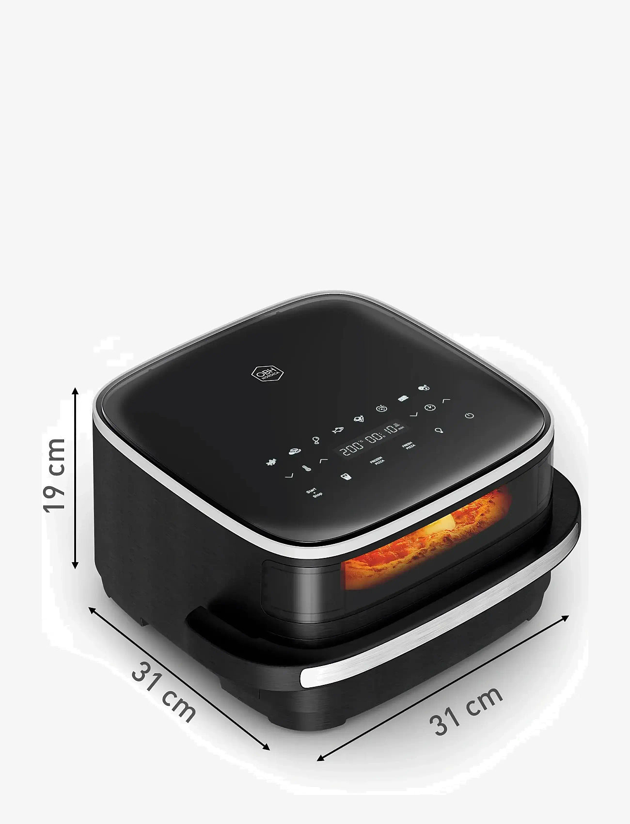 OBH Nordica - Easy Fry XL Surface Air Fryer 1,0 kg Black - black - 2