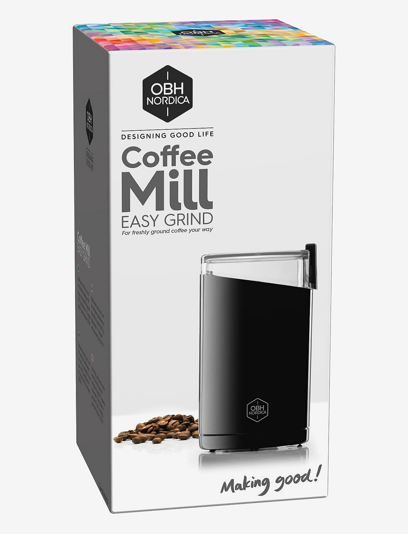 OBH Nordica - Easy grind coffee grinder 200 W black - kaffeudstyr - black - 2