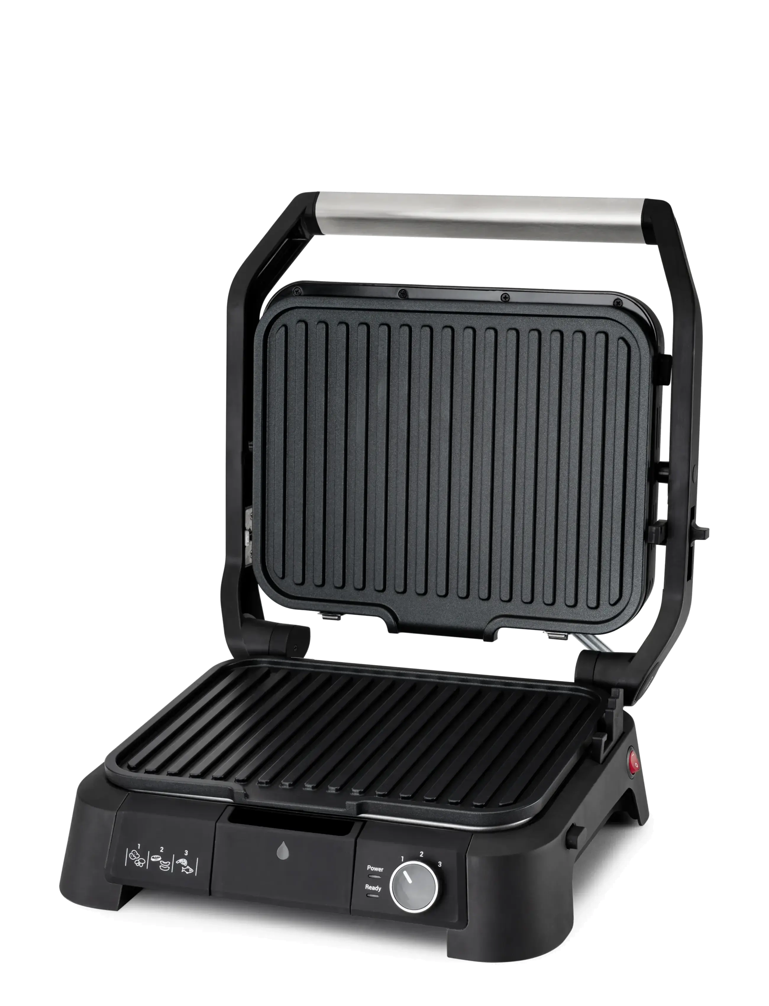 OBH Nordica - SuperGrill Grill 3in1 Stainless steel - grils de table - stainless steel / black - 2