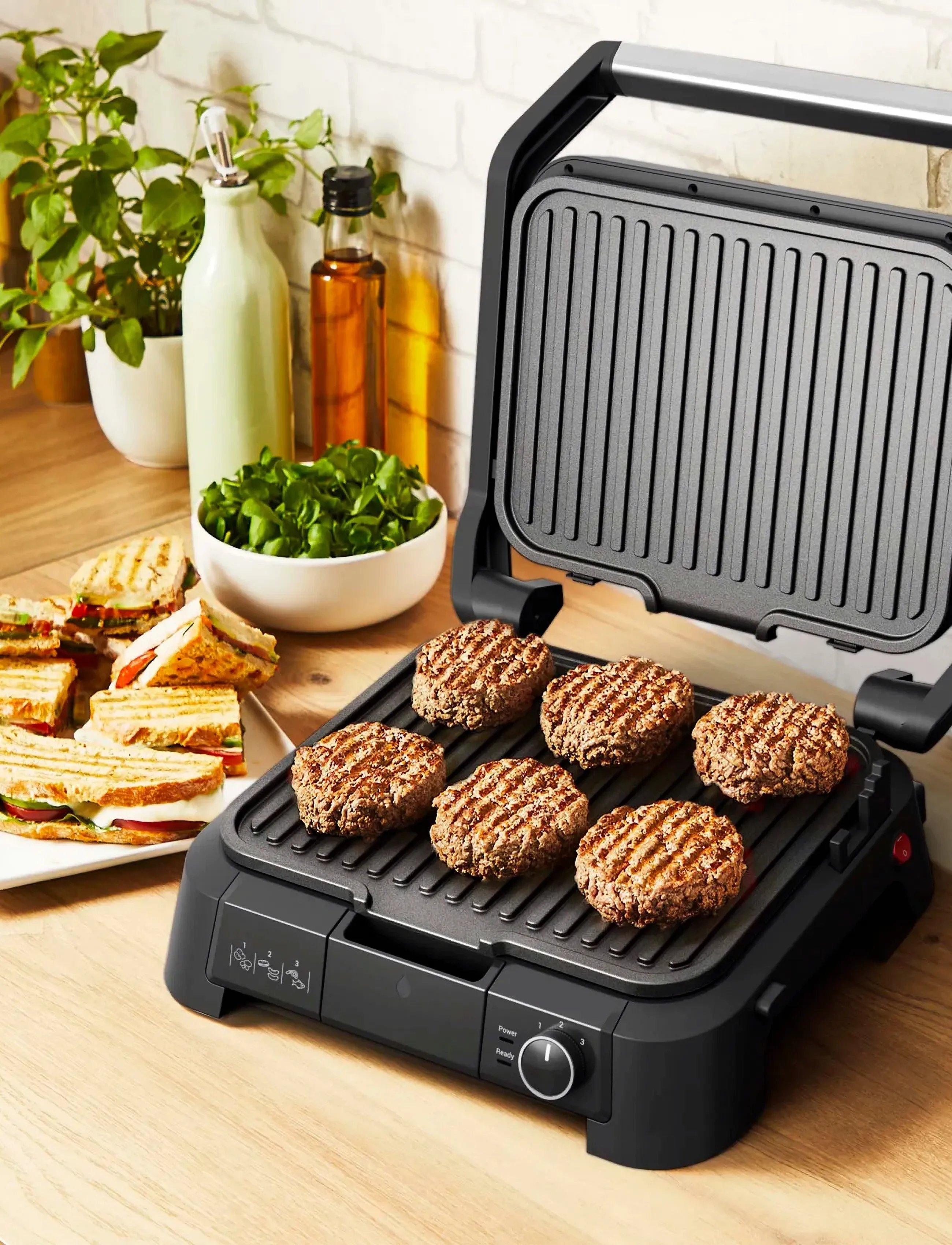 OBH Nordica Supergrill Grill 3In1 Stainless Steel, One Size, Kitchen Appliances, Schwarz - Sandwich Makers, Homeware