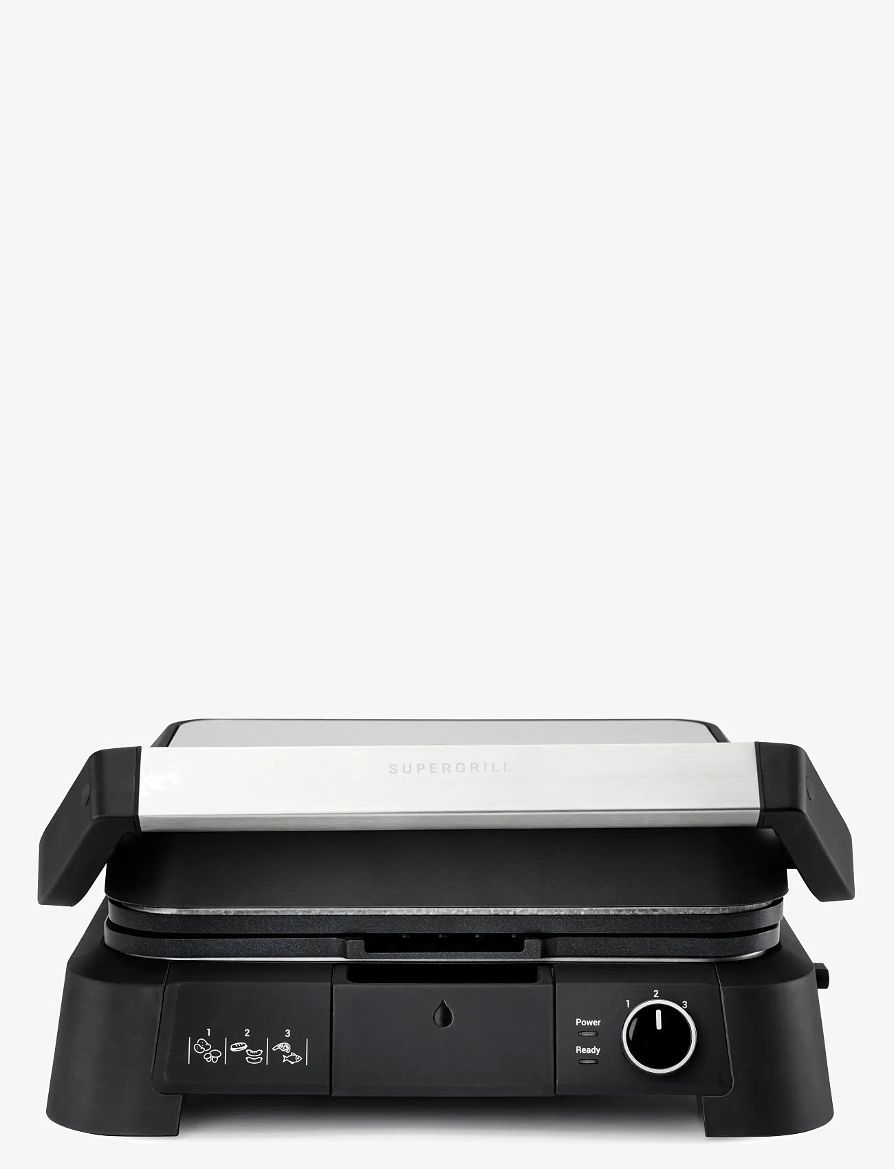 OBH Nordica - SuperGrill Grill 3in1 Stainless steel - tischgrills - stainless steel / black - 3