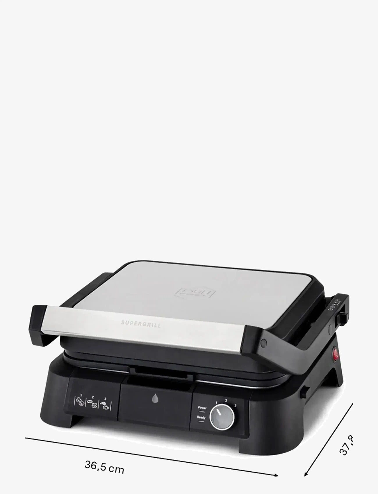 OBH Nordica - SuperGrill Grill 3in1 Stainless steel - tischgrills - stainless steel / black - 4