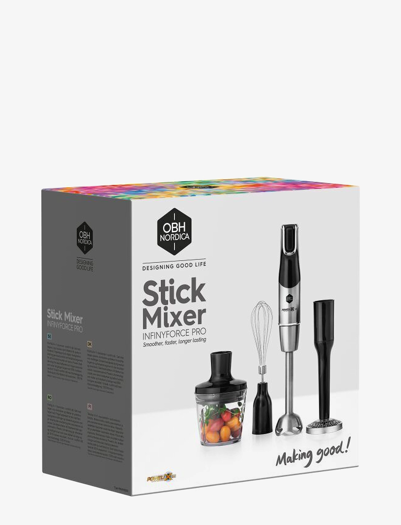 OBH Nordica - Infiny Force Pro stick mixer set 1200 W - versla eftir verði - steel - 2