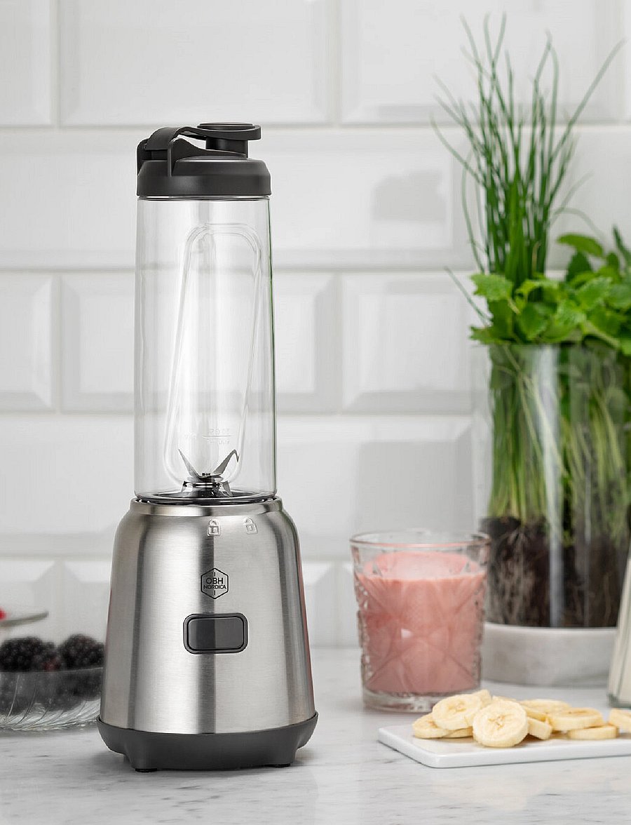 OBH Nordica - Mix & Move Blender 2 x 0,6l. 300 W - mikserid ja kannmikserid - stainless steel - 1