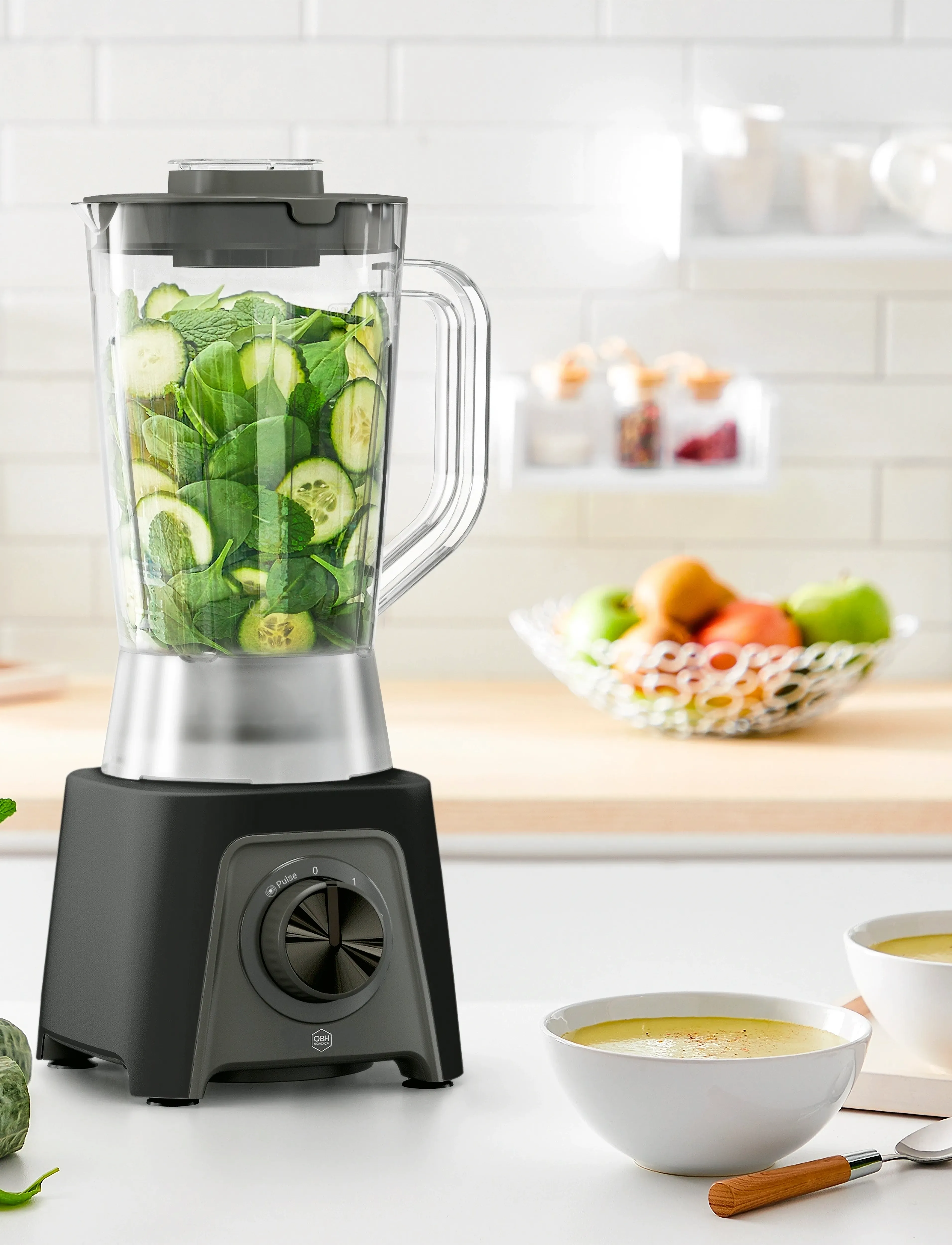 OBH Nordica Blendeo+ Blender, 1.5 L, Black, Køkkenmaskiner > Mixere Og Blendere, Unisex