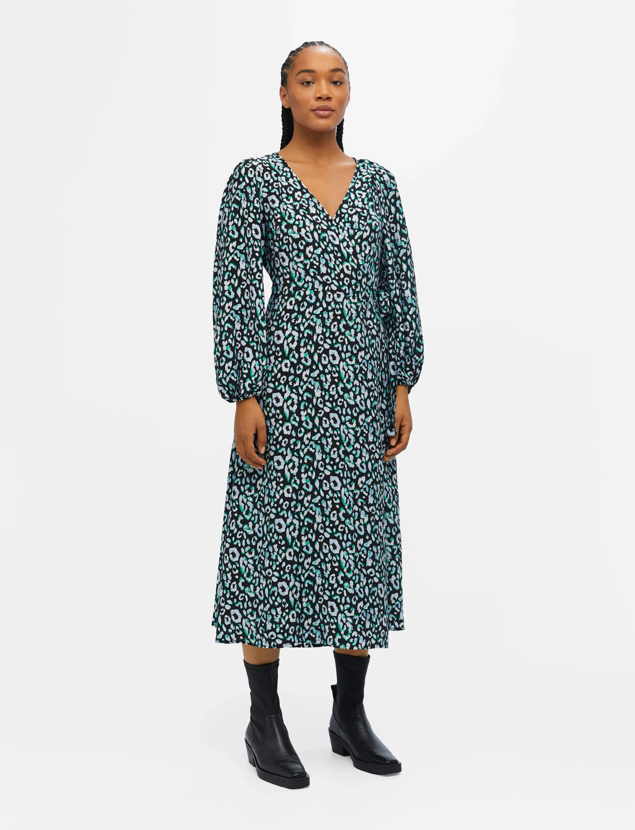 OBJECT Leonora Wrap Midi Dress klänningar dam – bild 5
