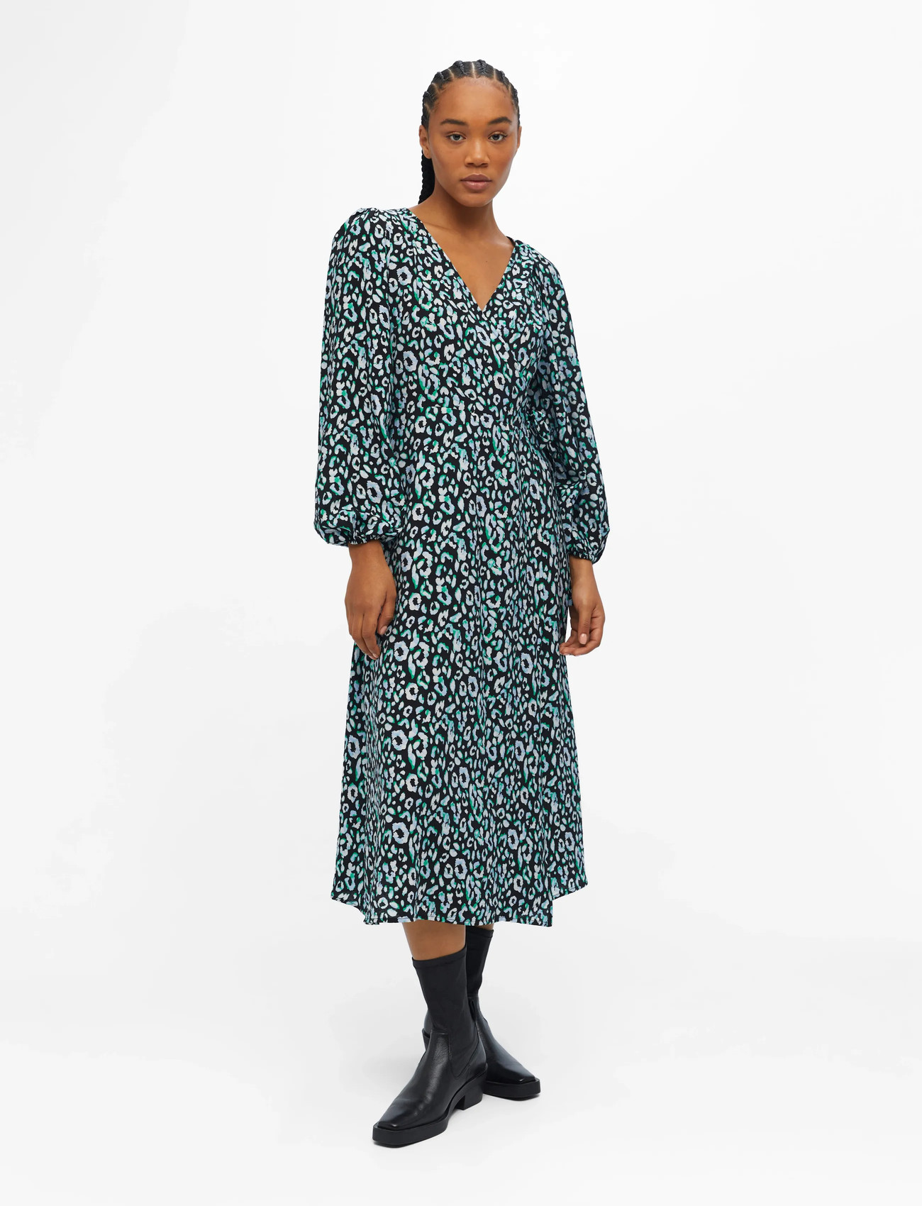 OBJECT Leonora Wrap Midi Dress klänningar dam – bild 9