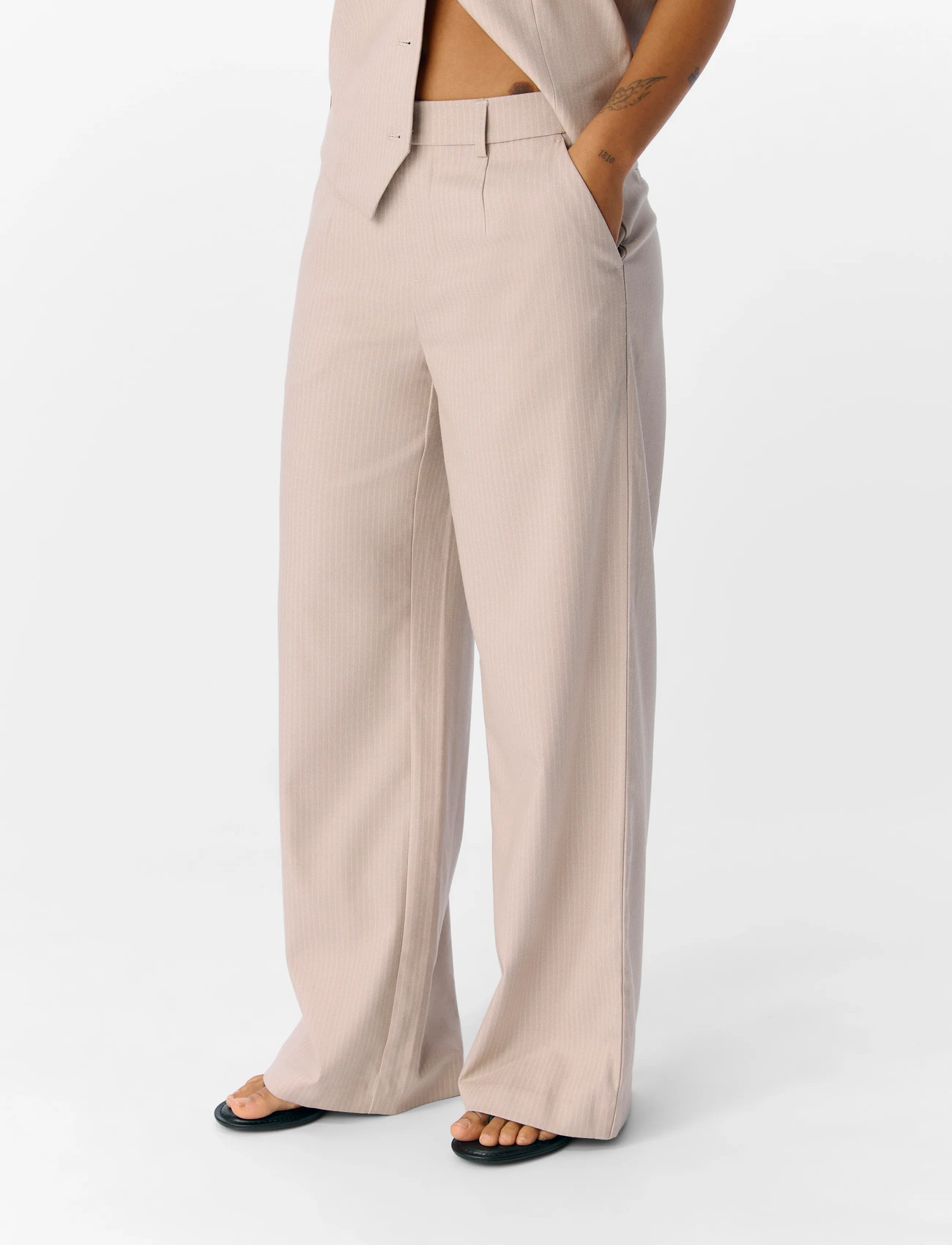 Object Objlisa Wide Pant Aop Noos - Blue - 34 1