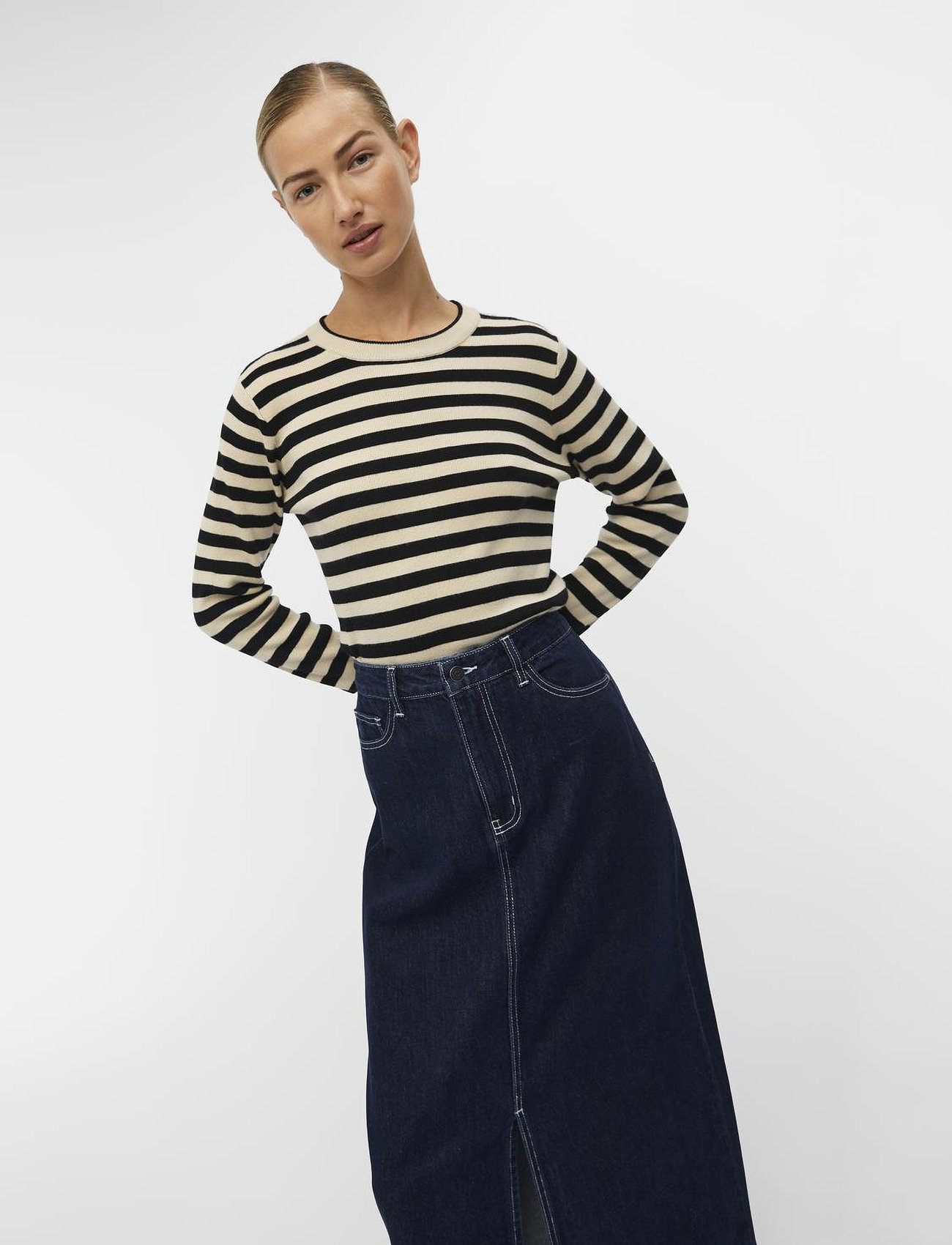 OBJECT Objester Sli L/S Knit Pullover stickade tröjor dam – bild 7
