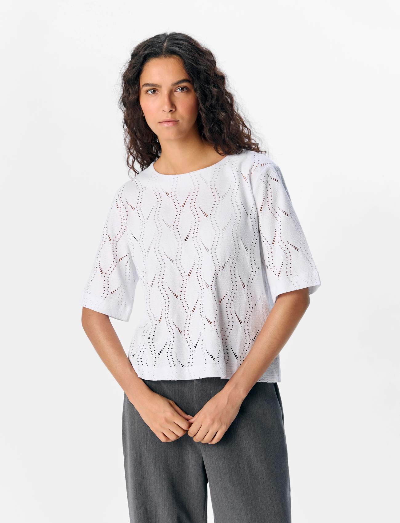 OBJECT Objava 2/4 LO O-NECK TOP LO O t-shirts dam – bild 5