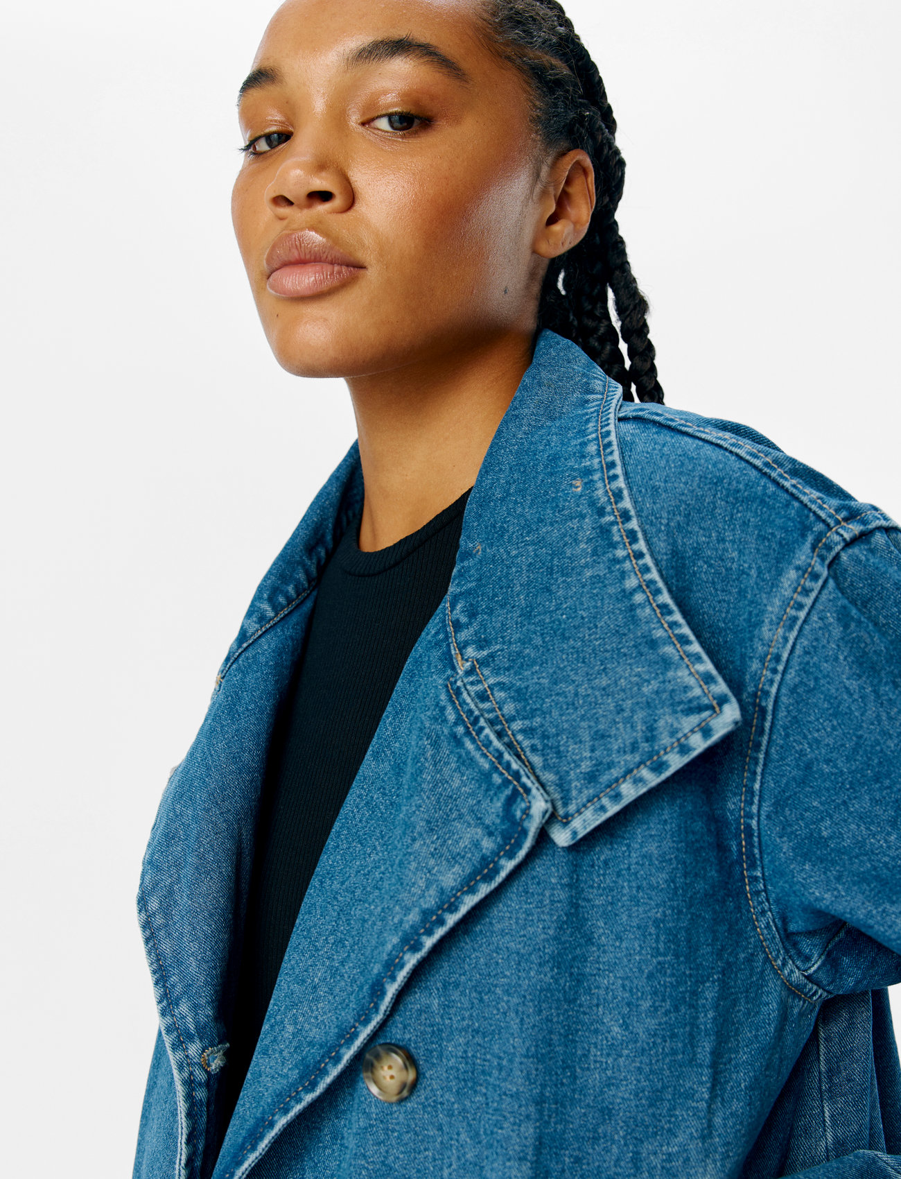 Object Collectors Item Objtilla Gro L/S LO DENIM JACKET jeansjackor dam – bild 9