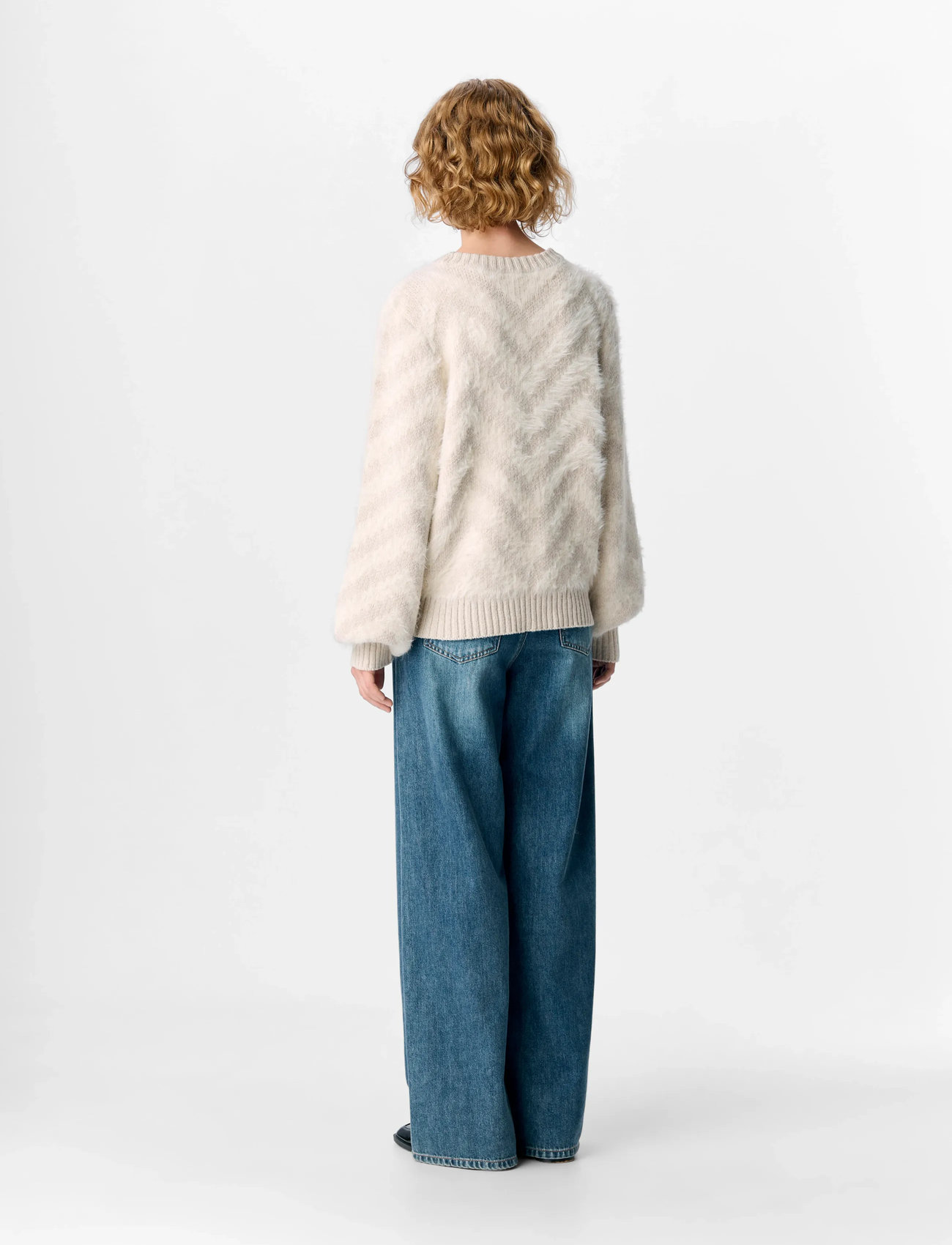 OBJECT Objhollow L/S RE KNIT PULLOVER stickade tröjor dam – bild 7