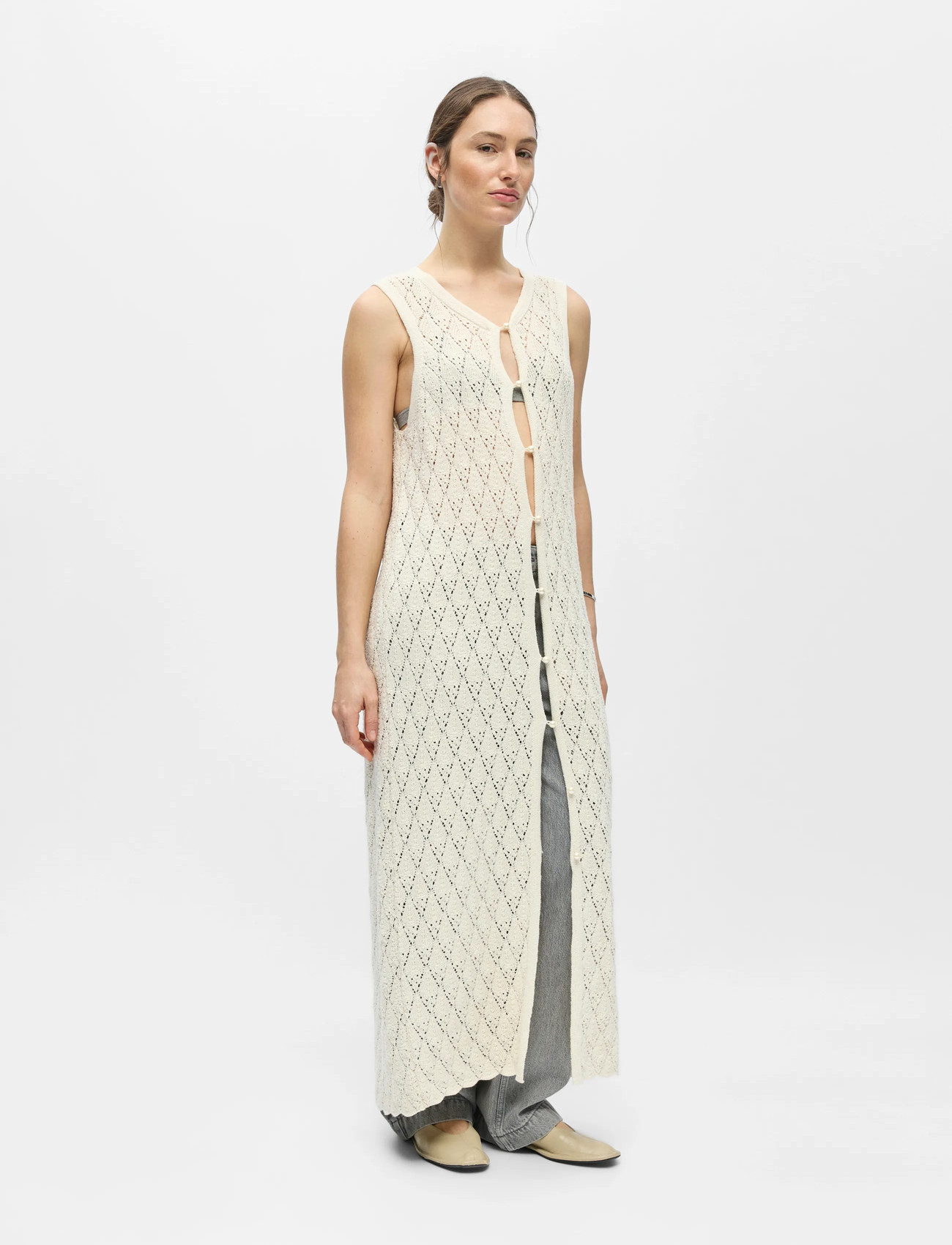 Object Collectors Item Objkitty S/L RE KNIT DRESS maxiklänningar dam – bild 10