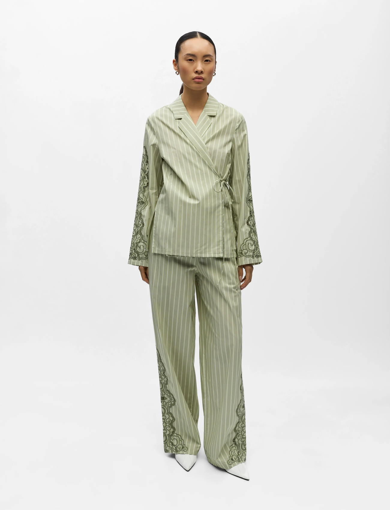 Object Objmagda L/S Shirt E Vip 26 - Khaki green - 34