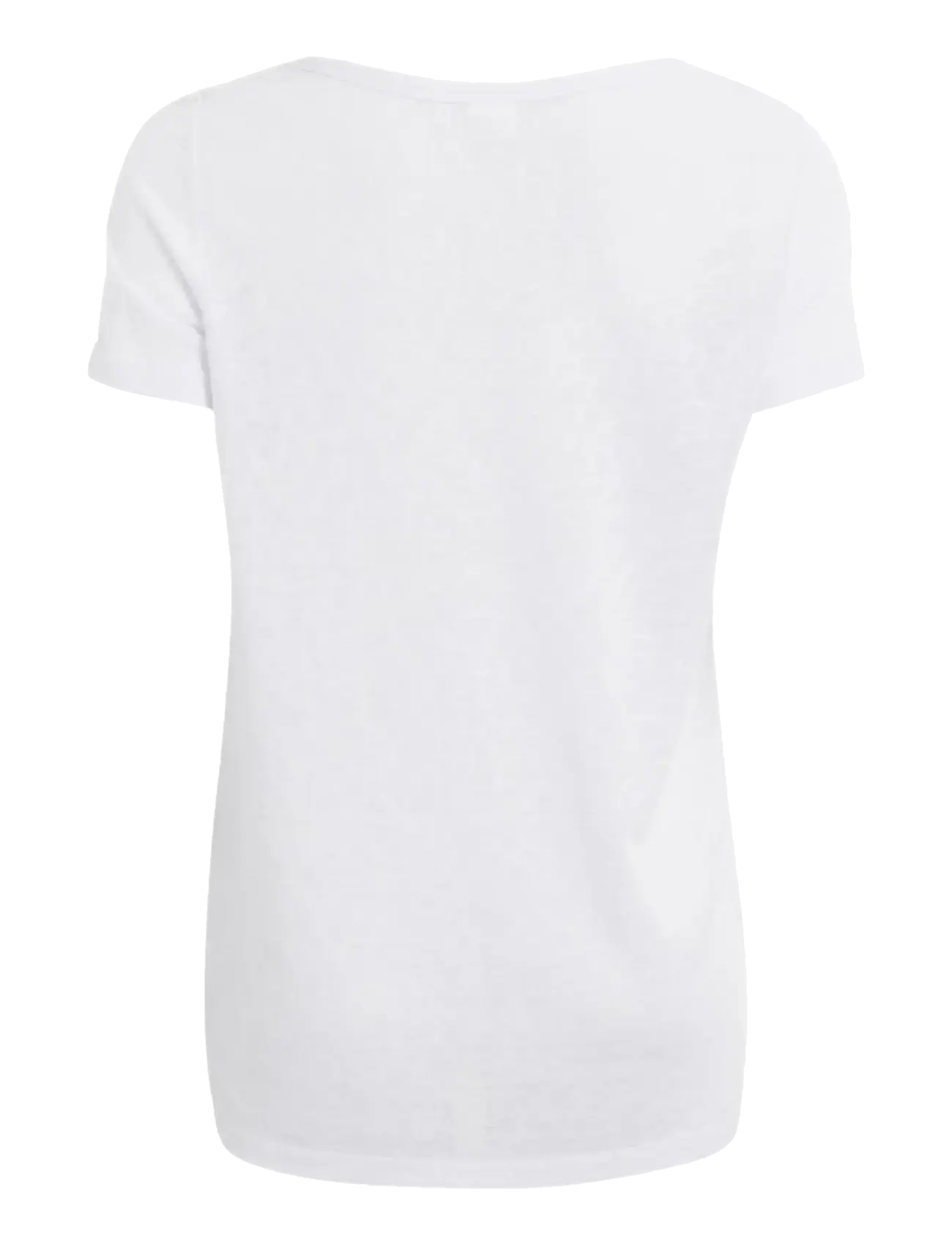 Object - OBJTESSI SLUB S/S V-NECK - white - 2
