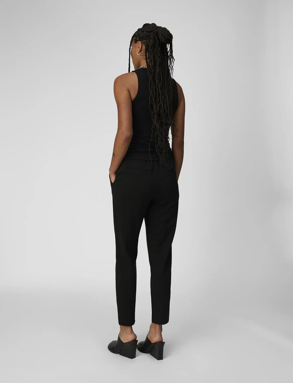 Object - OBJLISA SLIM PANT NOOS - kitsalõikelised püksid - black - 3