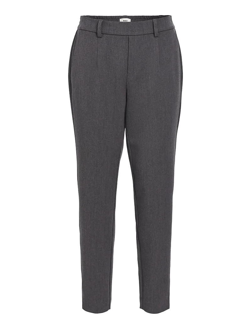 Object - OBJLISA SLIM PANT NOOS - kitsalõikelised püksid - medium grey melange - 1