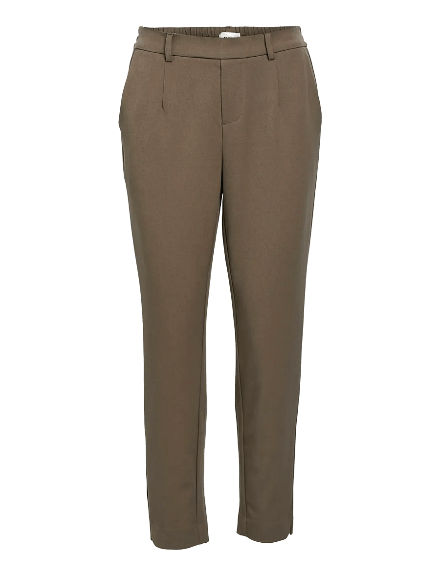 Object - OBJLISA SLIM PANT NOOS - slim fit-byxor - morel - 1