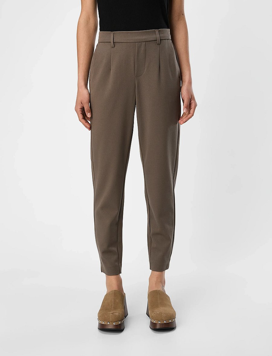 Object - OBJLISA SLIM PANT NOOS - slim fit-byxor - morel - 0