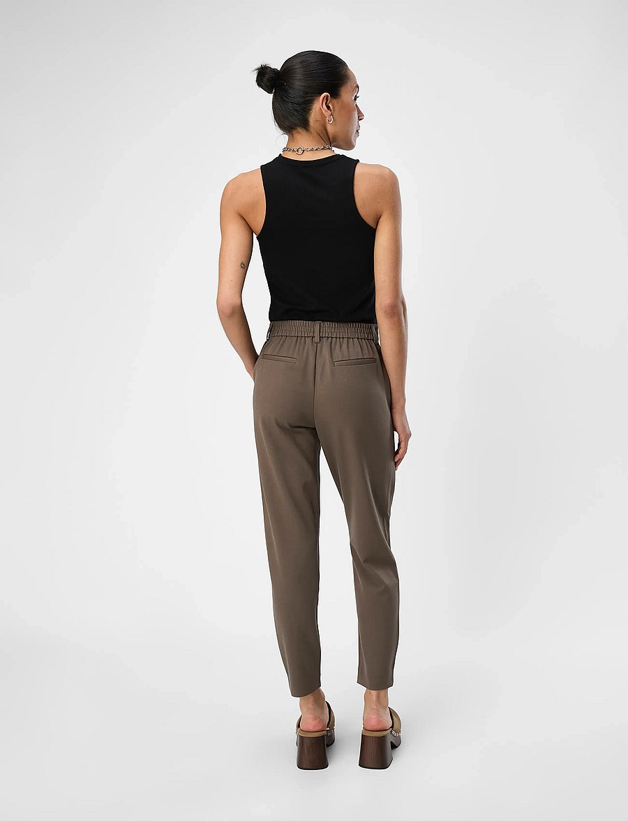 Object - OBJLISA SLIM PANT NOOS - slim fit-byxor - morel - 3