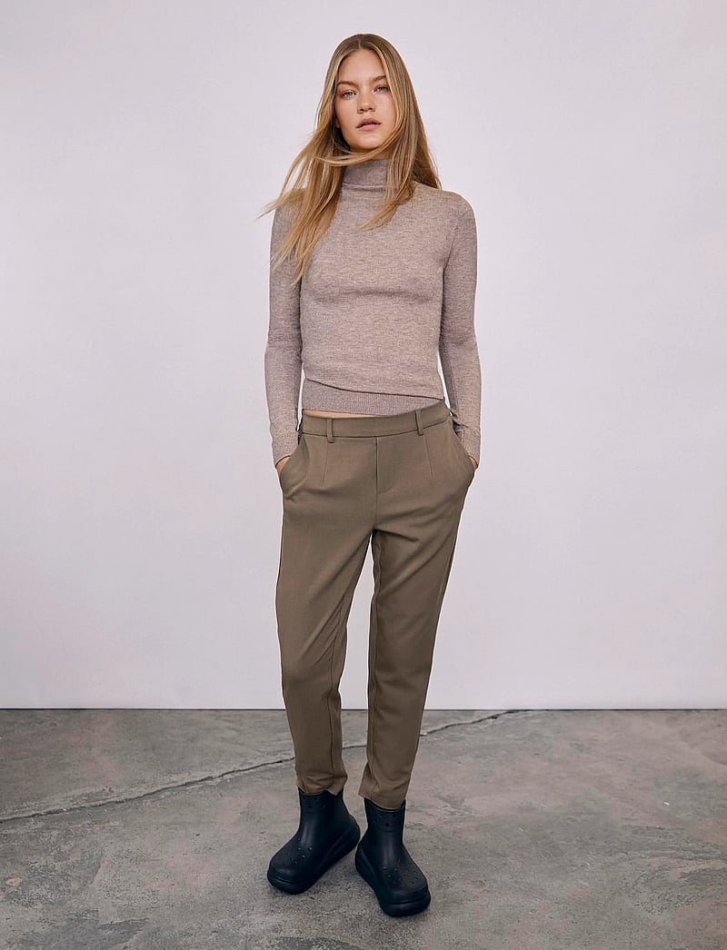 Object - OBJLISA SLIM PANT NOOS - kitsalõikelised püksid - morel - 4