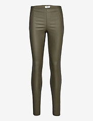 Object - OBJBELLE MW COATED LEGGINGS NOOS - party wear at outlet prices - forest night - 0