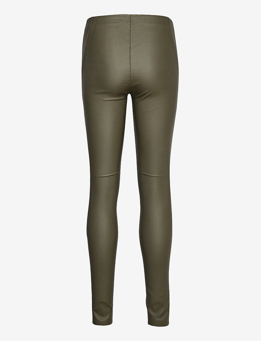 Object - OBJBELLE MW COATED LEGGINGS NOOS - lederhosen - forest night - 2