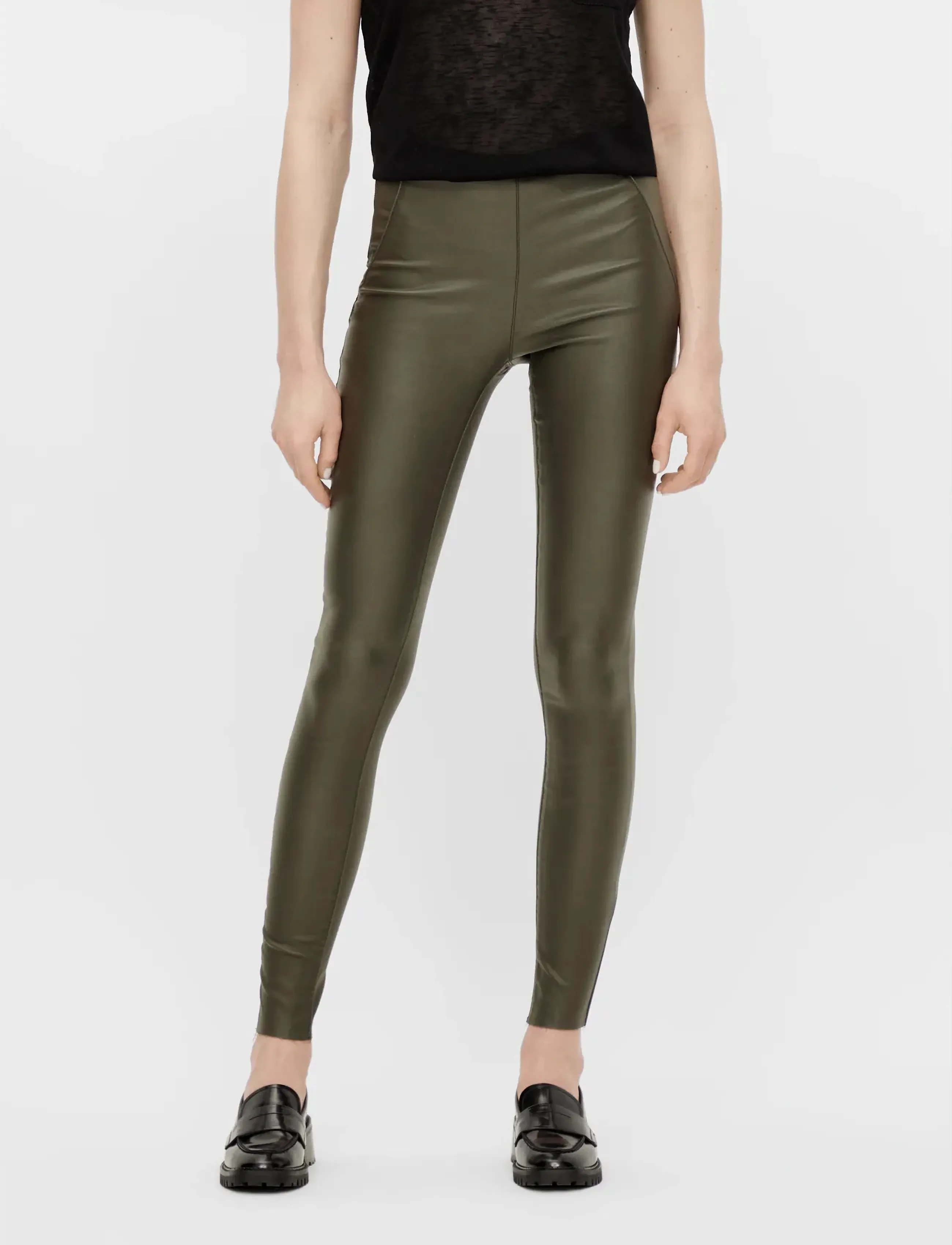 OBJECT Objbelle Mw Coated Leggings Noos dam – bild 6