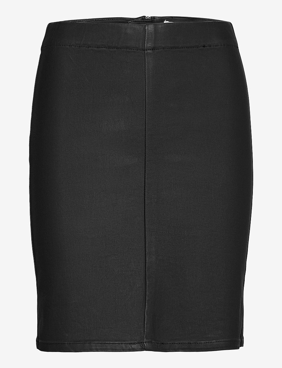 Object - OBJBELLE MW SUPERCOATED SKIRT - pliiatsseelikud - black - 1