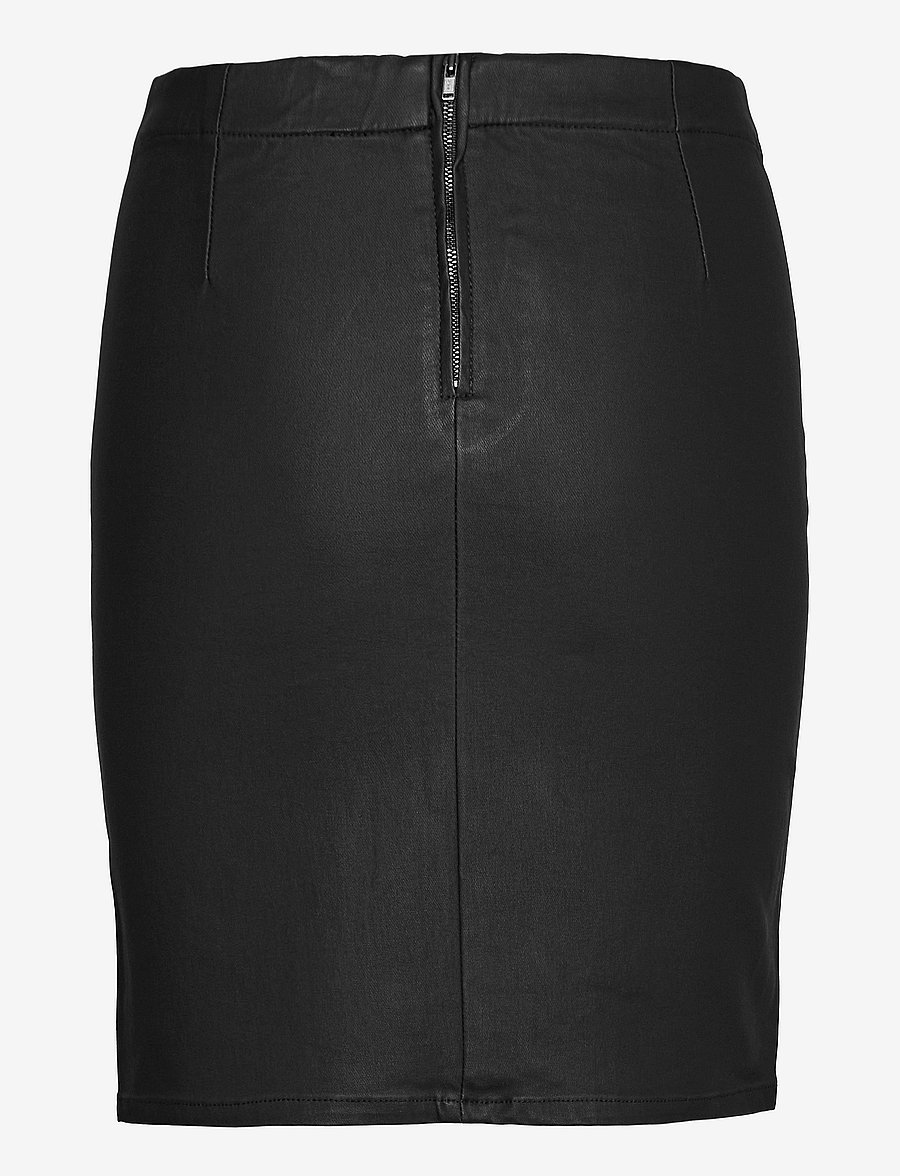 Object - OBJBELLE MW SUPERCOATED SKIRT - pliiatsseelikud - black - 2