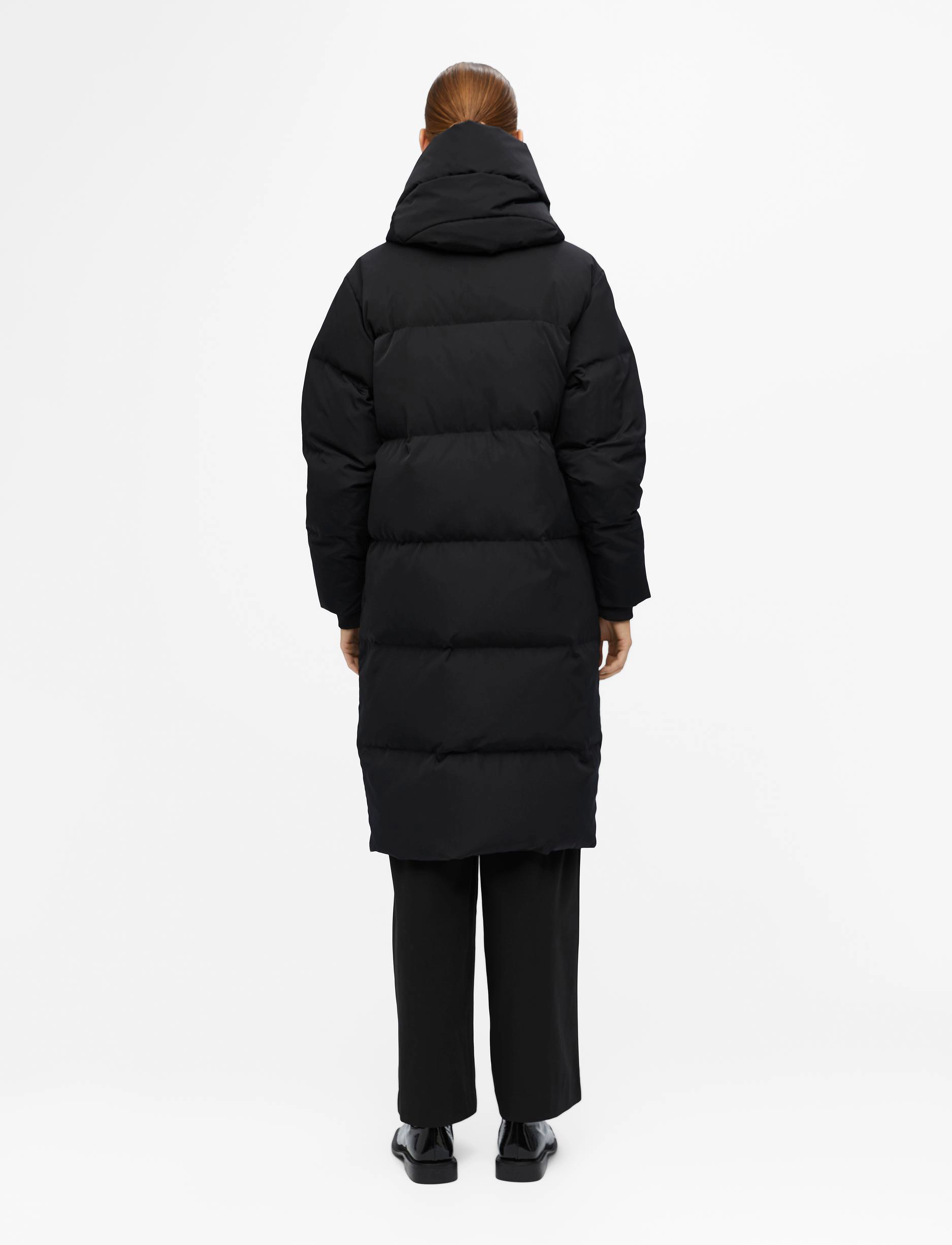Object - OBJLOUISE LONG DOWN JACKET - down- & padded jackets - black - 4