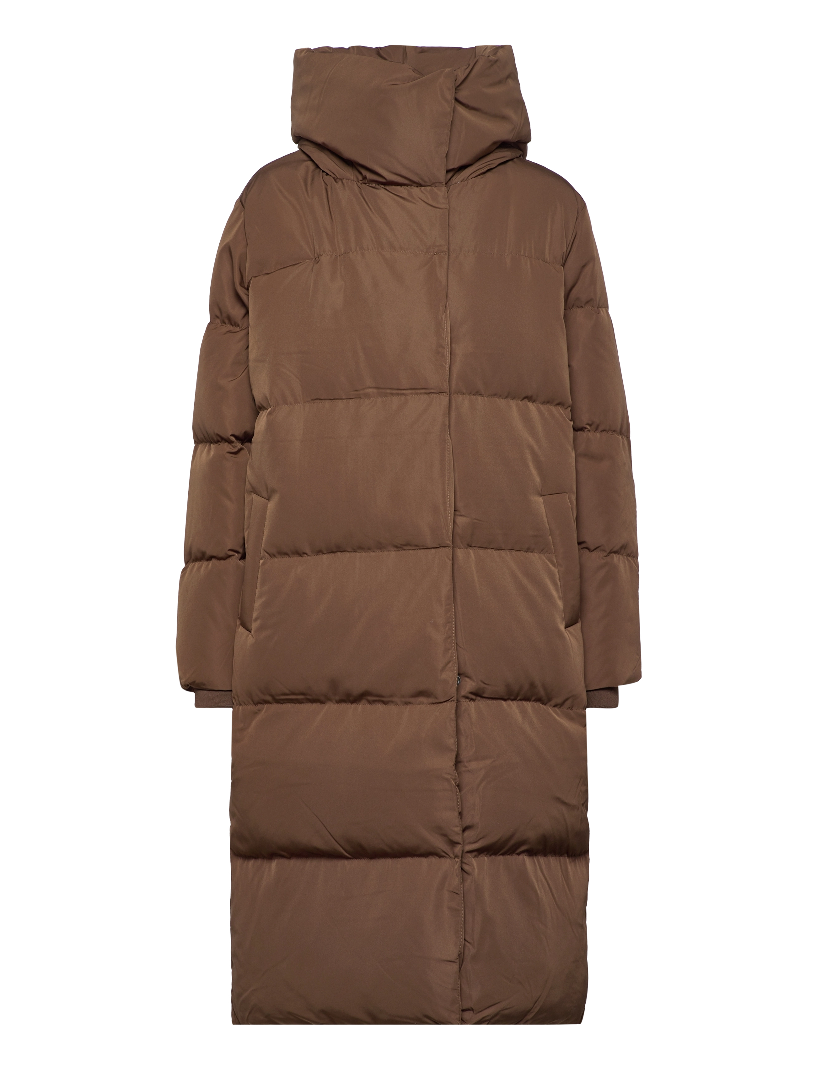 Object OBJLOUISE LONG DOWN JACKET - Kleidung - DARK EARTH / brown