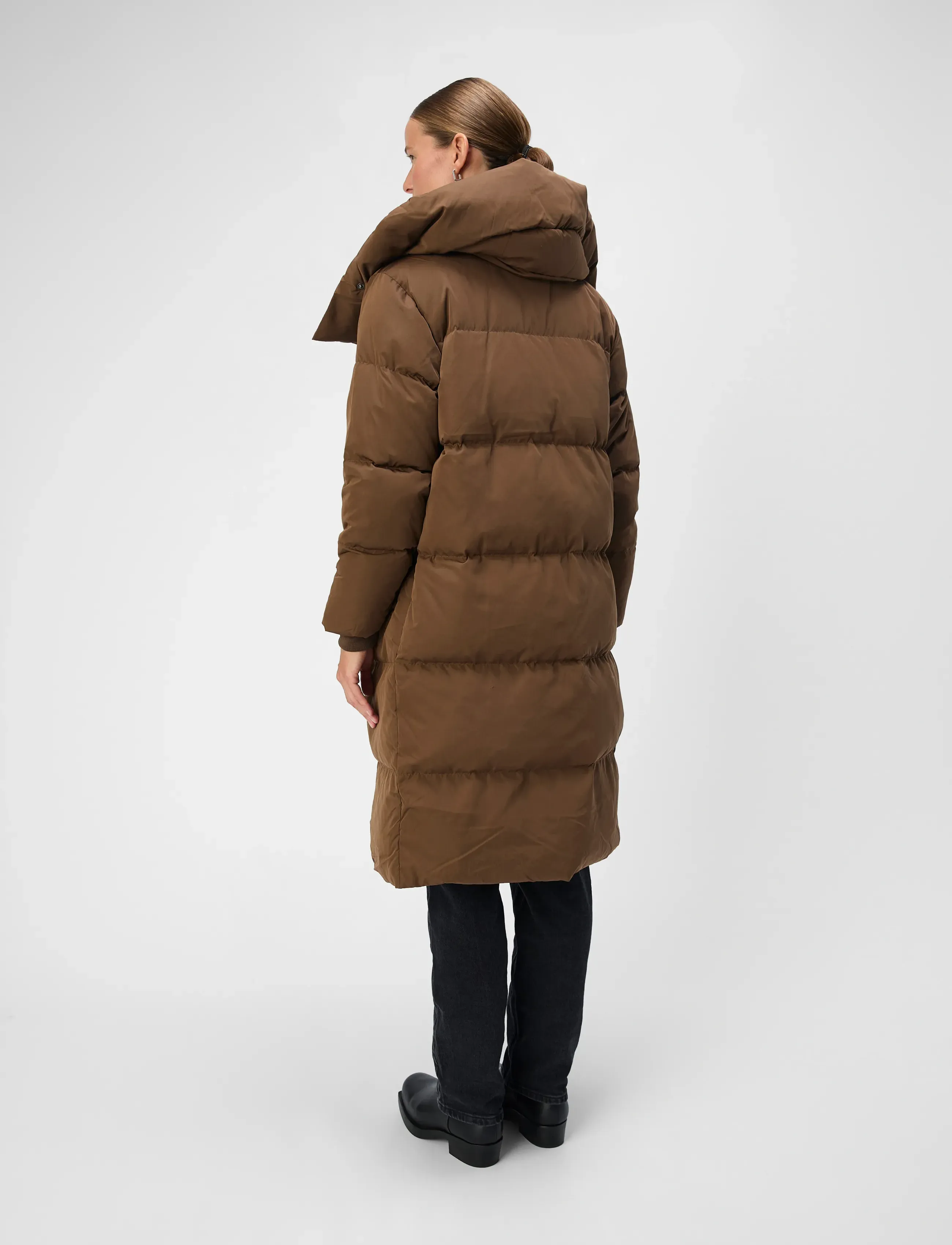 Object - OBJLOUISE LONG DOWN JACKET - dunjakker - dark earth - 4