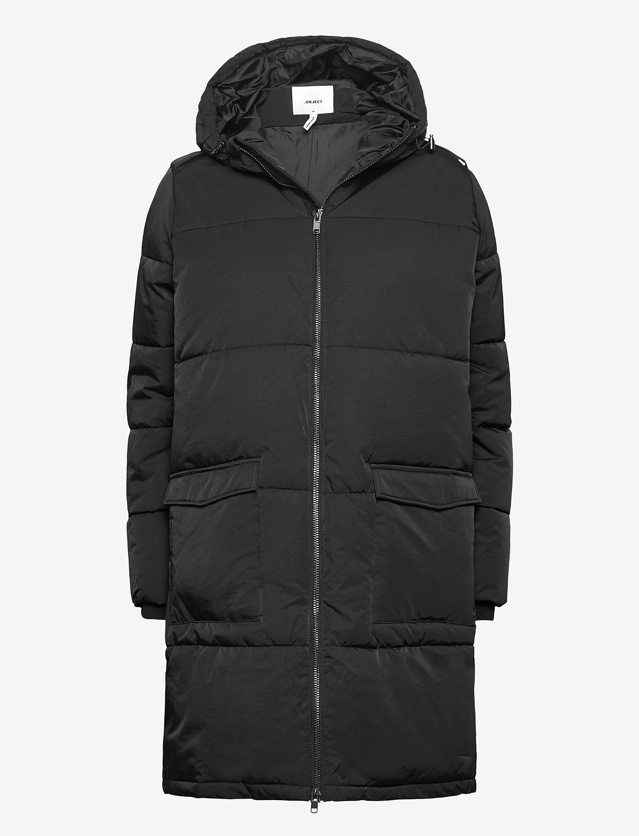 Object - OBJZHANNA L/S LONG JACKET - winter coats - black - 0