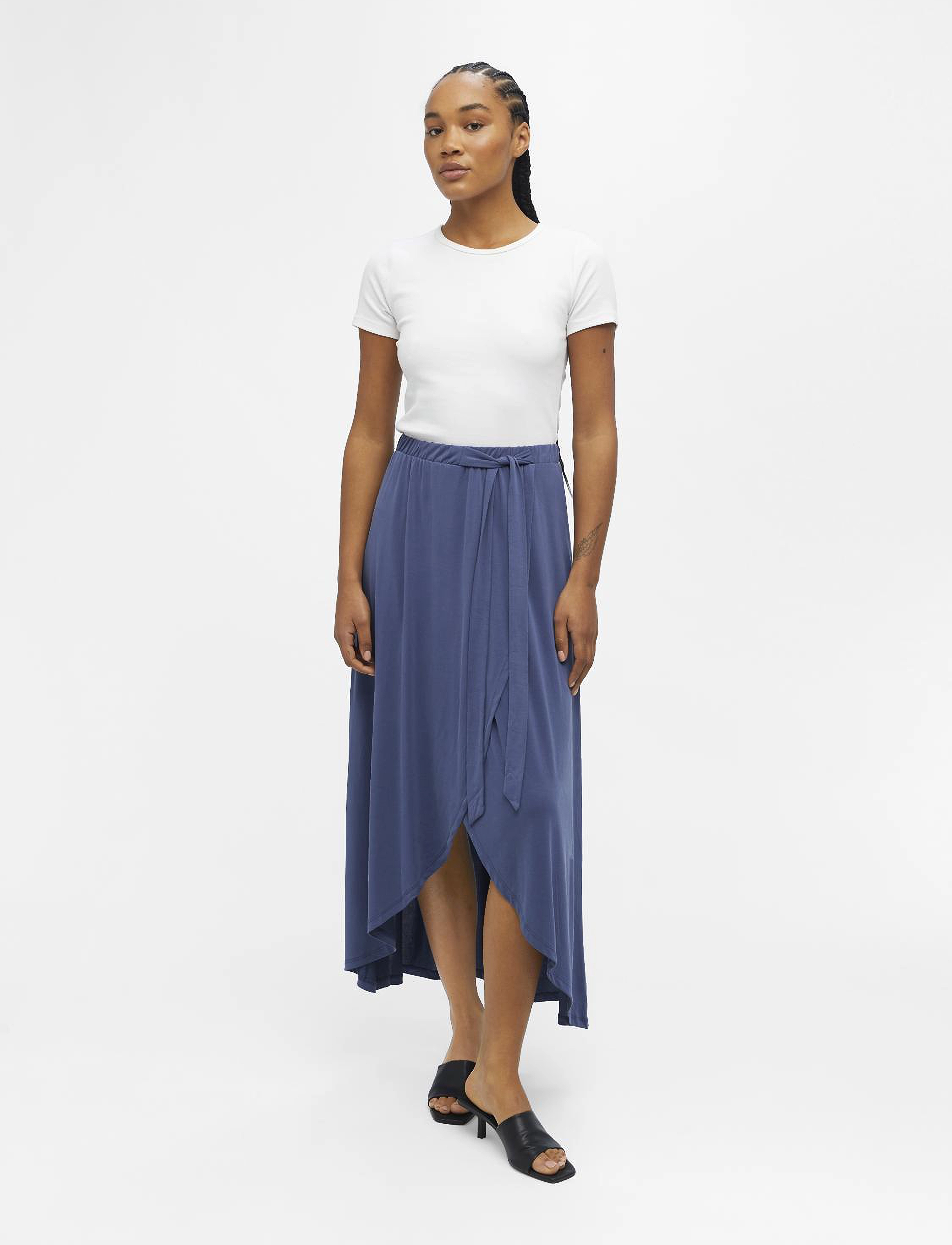 Object - OBJANNIE SKIRT NOOS - wickelröcke - blue indigo - 3