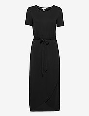 Object - OBJANNIE NADIA S/S DRESS - midi jurken - black - 0
