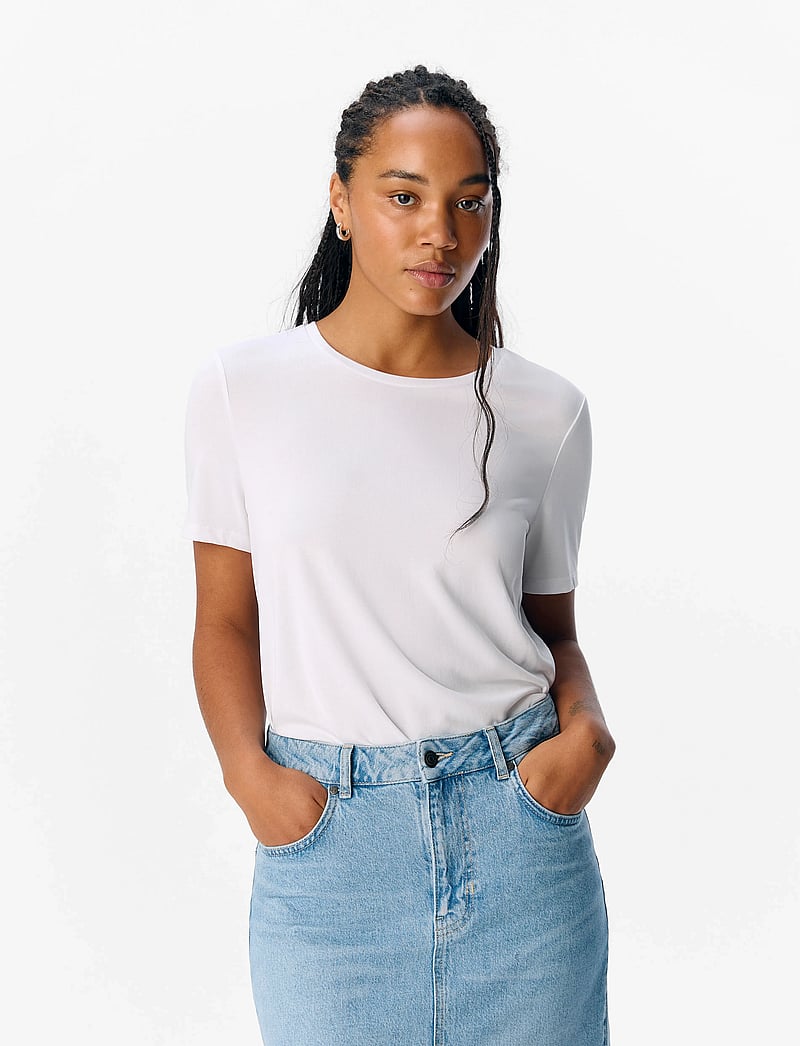 Object - OBJANNIE S/S T-SHIRT NOOS - t-shirts - white - 0