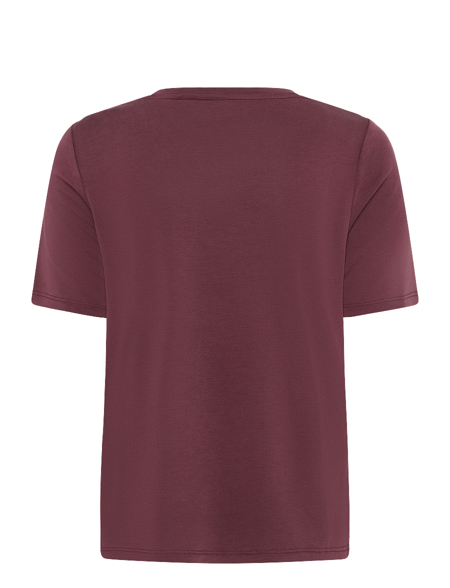 Object - OBJANNIE S/S T-SHIRT NOOS - t-shirts - windsor wine - 2