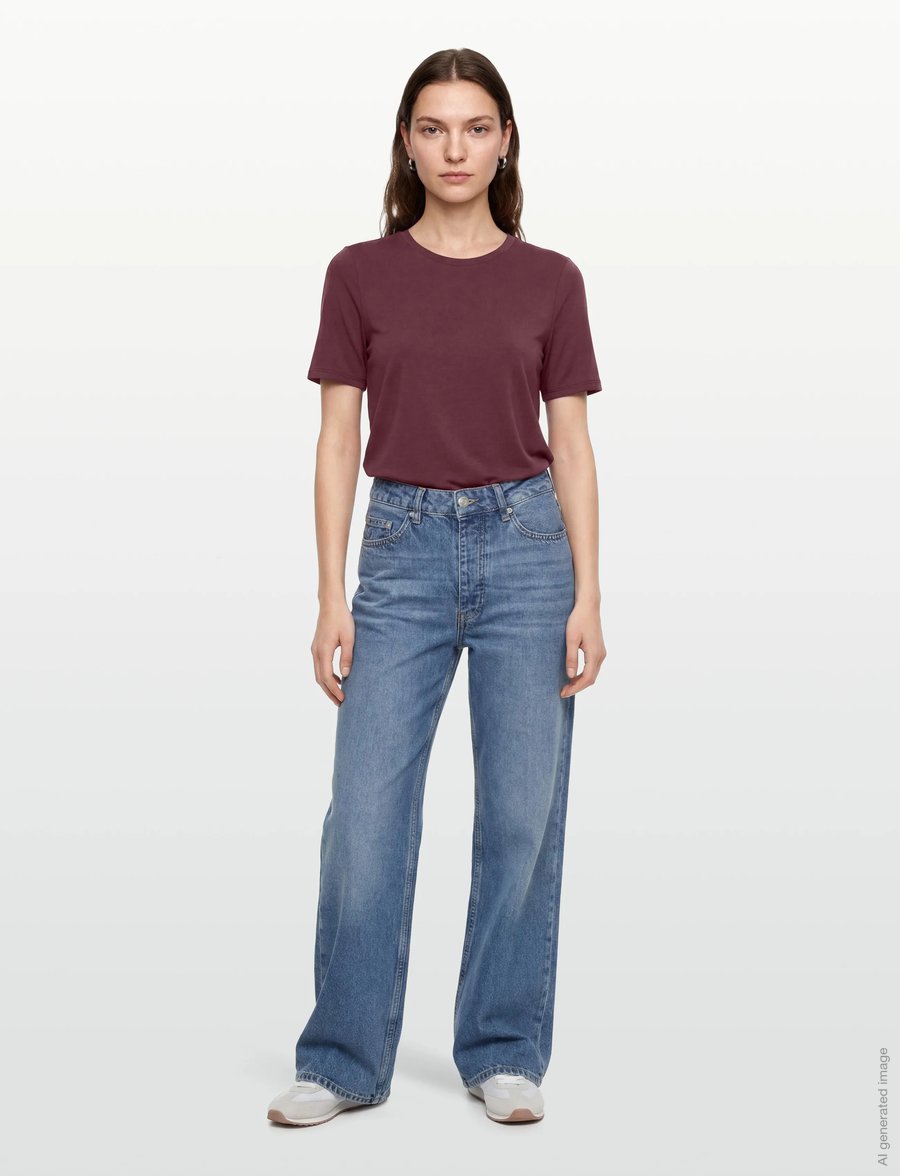 Object - OBJANNIE S/S T-SHIRT NOOS - t-shirts - windsor wine - 0