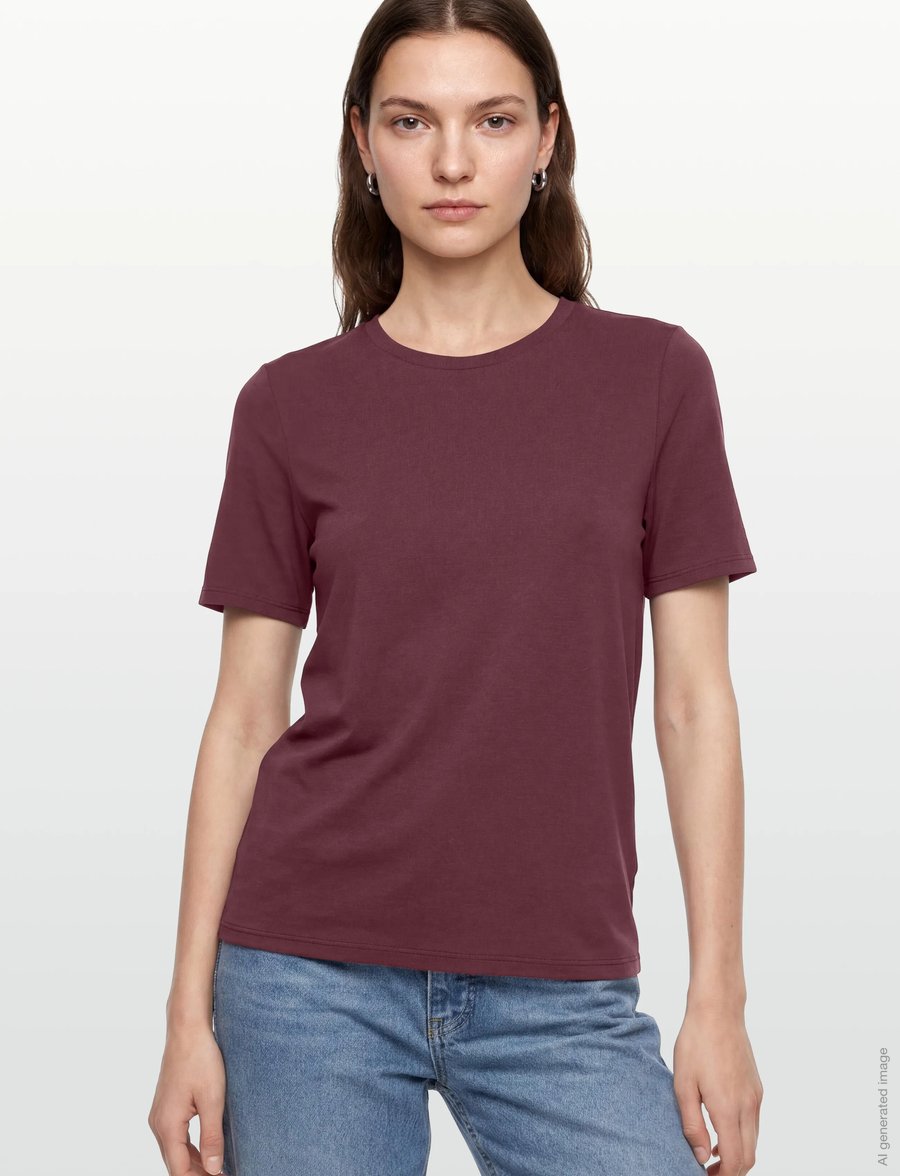 Object - OBJANNIE S/S T-SHIRT NOOS - t-shirts - windsor wine - 3