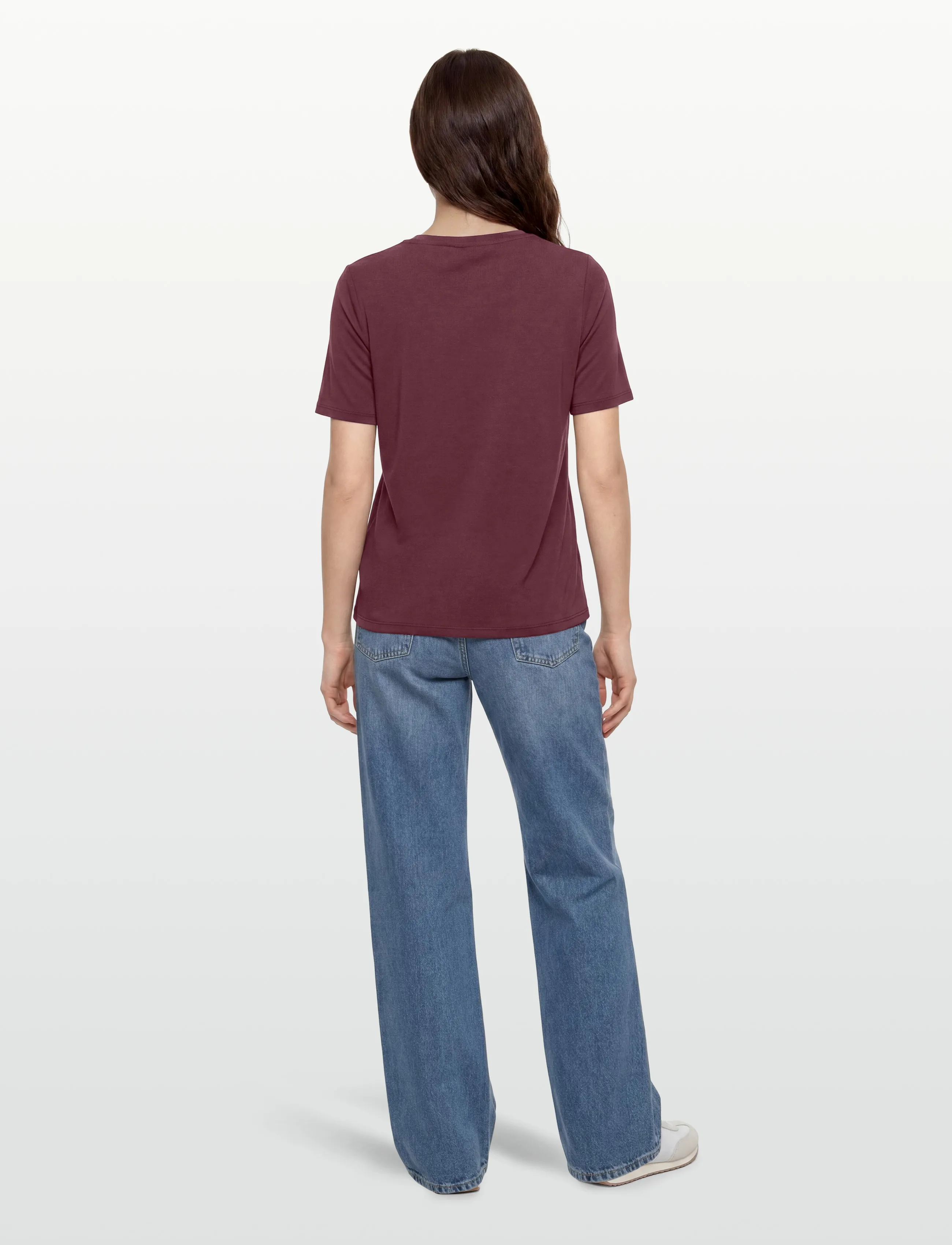 Object - OBJANNIE S/S T-SHIRT NOOS - t-shirts - windsor wine - 4