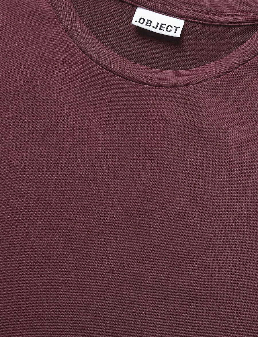 Object - OBJANNIE S/S T-SHIRT NOOS - t-shirts - windsor wine - 5