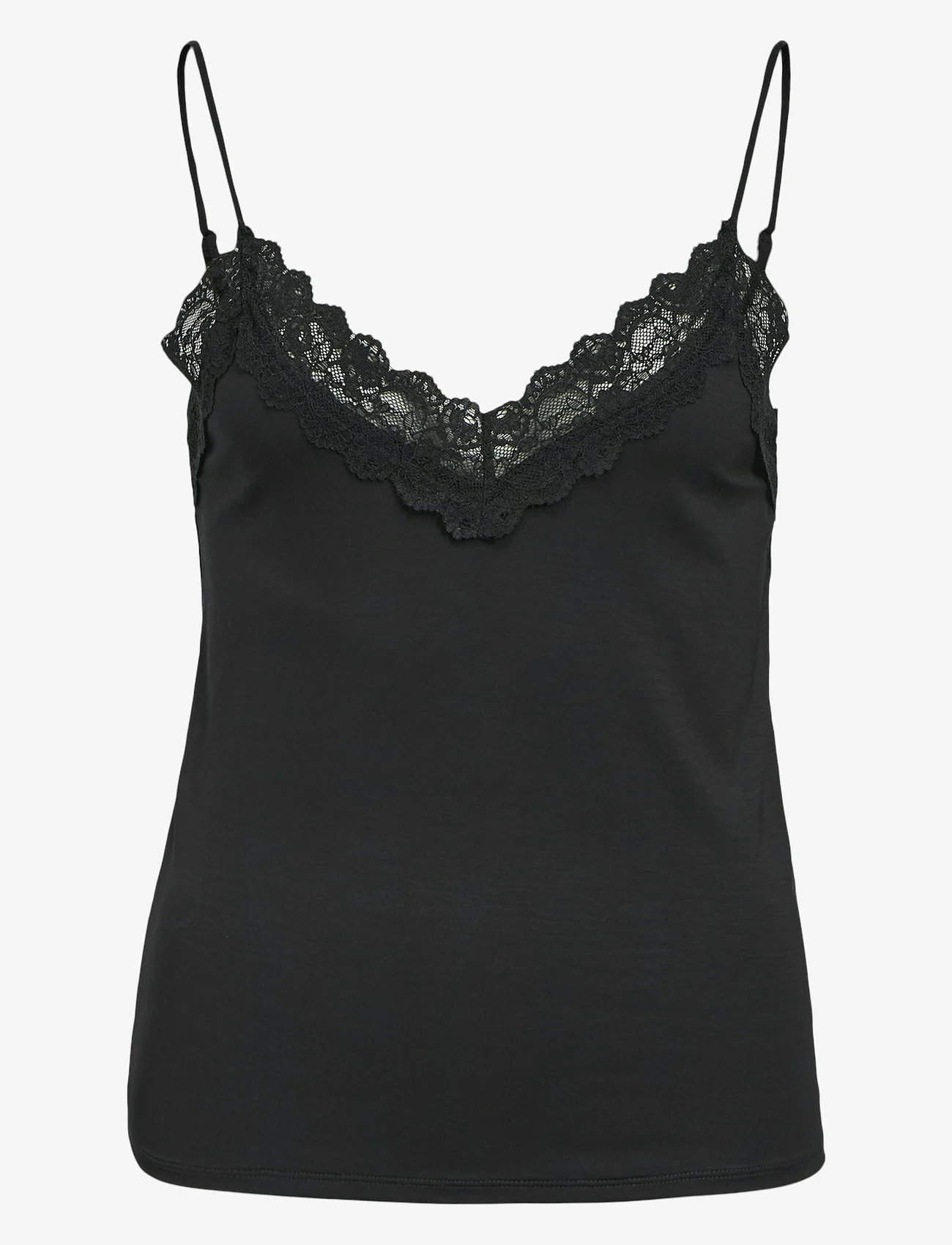 Object - OBJLEENA NEW LACE SINGLET NOOS - lowest prices - black - 0