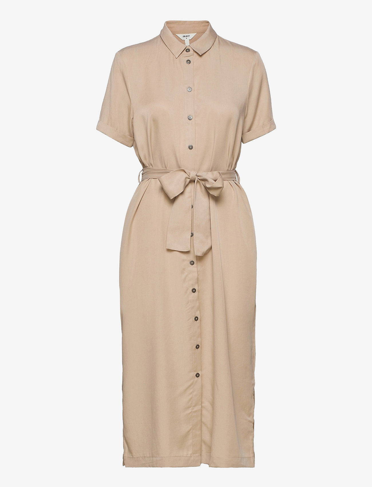 Object - OBJTILDA ISABELLA S/S DRESS SC - humus - 0
