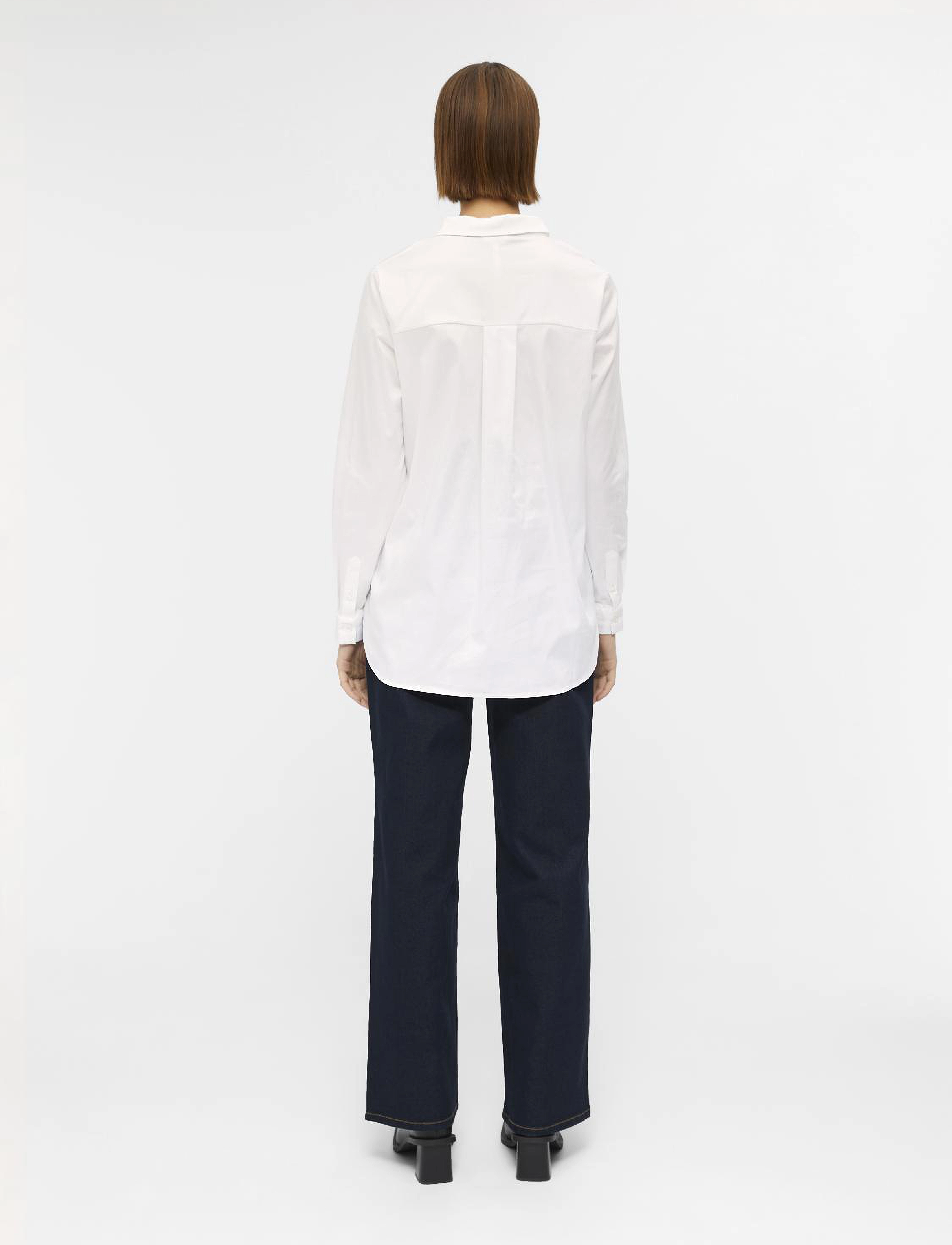 Object - OBJROXA L/S LOOSE SHIRT NOOS - white - 3