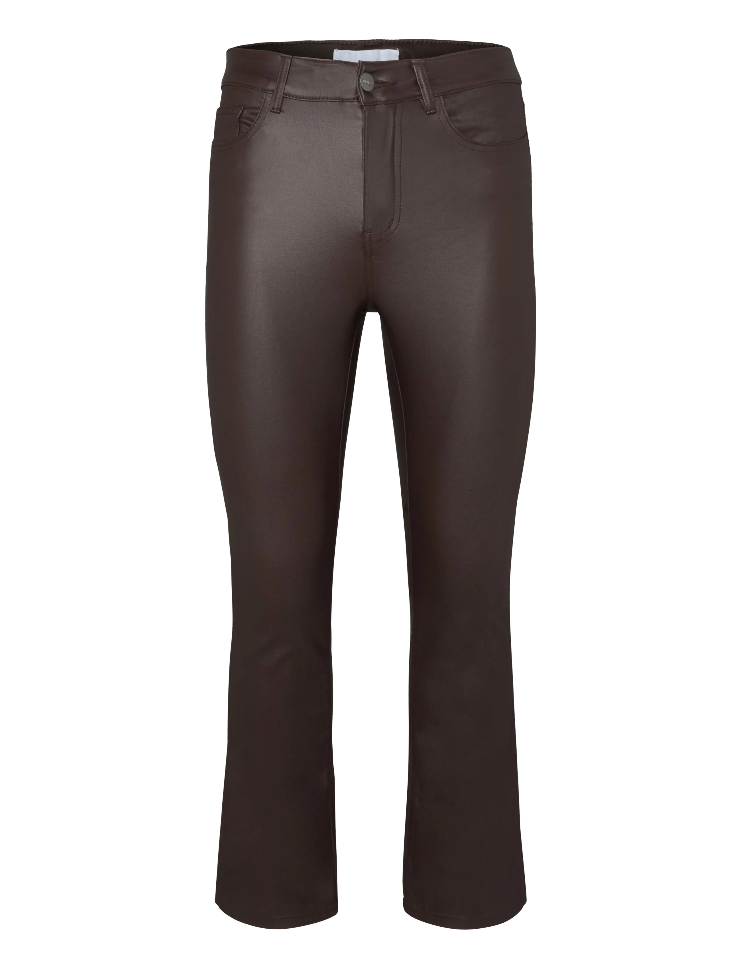 Objbelle Mw 7/8 Coated Flared Pants Div