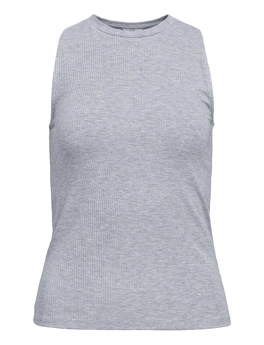 Object - OBJJAMIE S/L TANK TOP NOOS - topid ja varrukateta alussärgid - light grey melange - 1